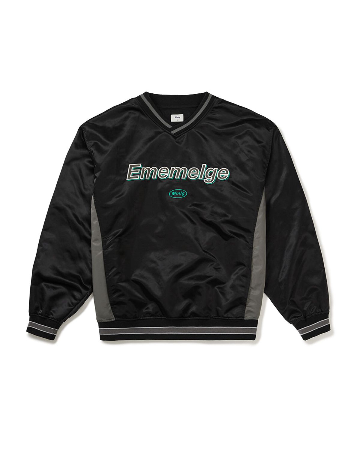 엠엠엘지(MMLG) [Mmlg] EM SATIN SPORTS PULLOVER (BLACK)