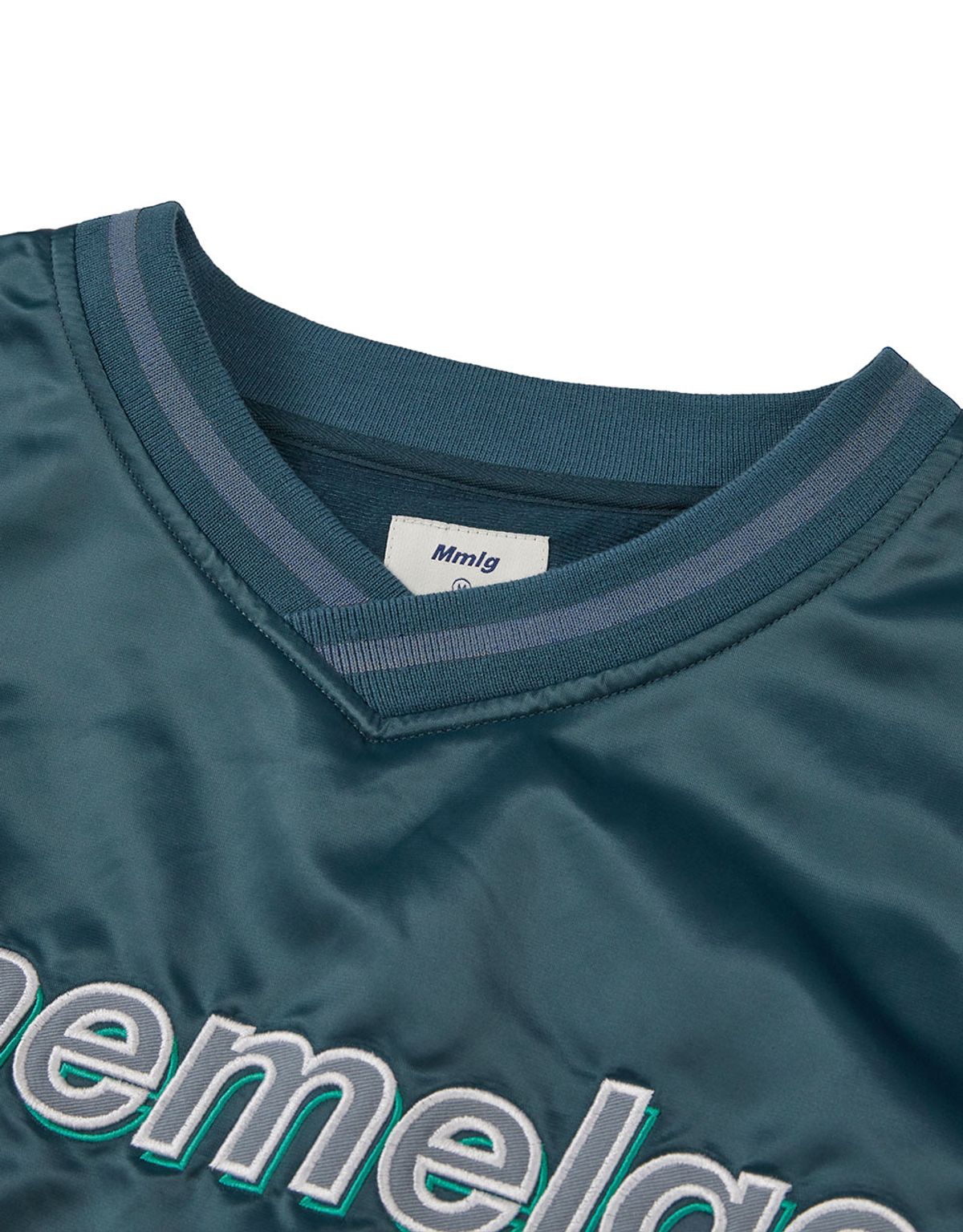 엠엠엘지(MMLG) [Mmlg] EM SATIN SPORTS PULLOVER (DEEP TURQUOISE)