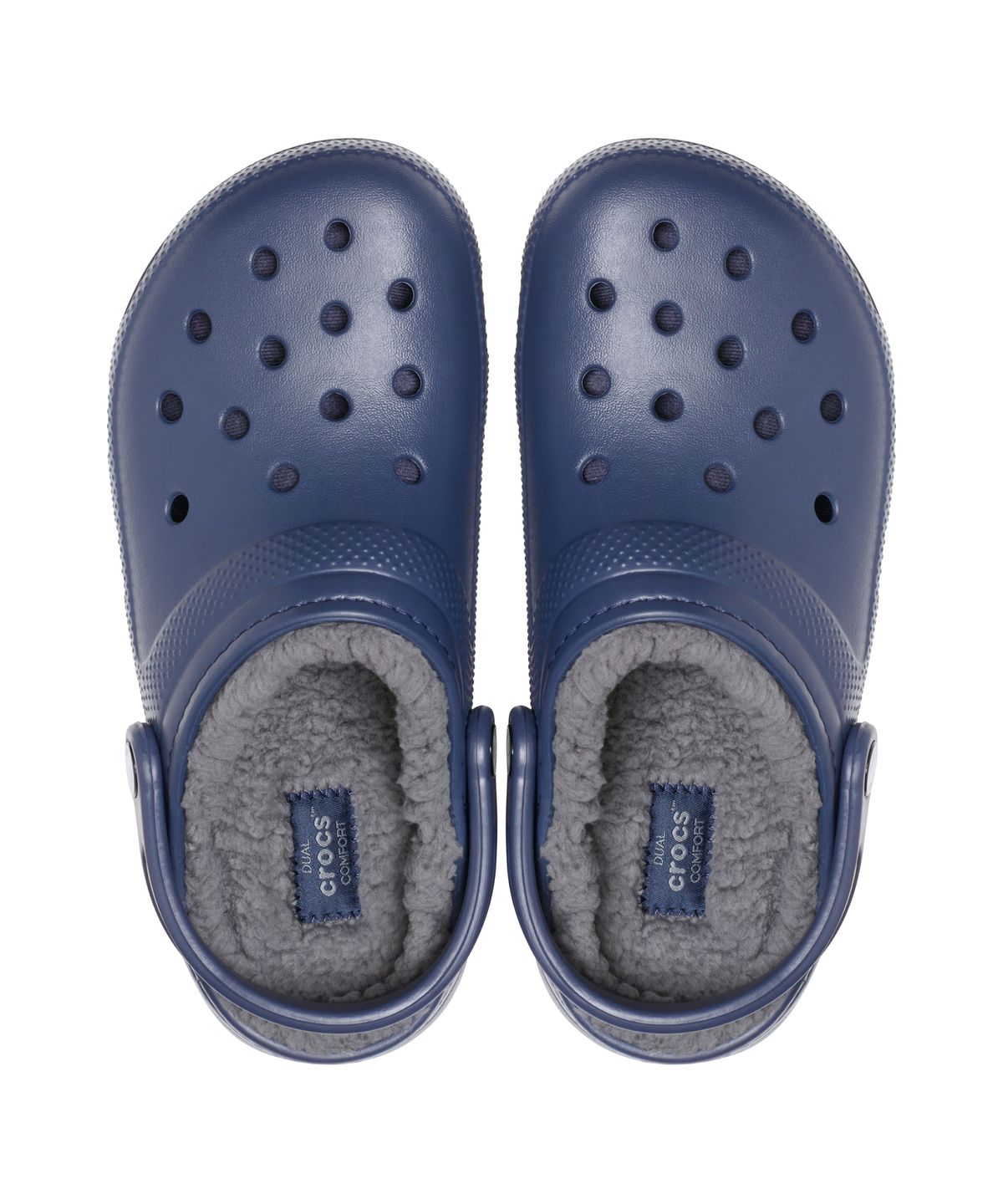 크록스(CROCS) 클래식 라인드 클로그 - 네이비/차콜 / 203591-459