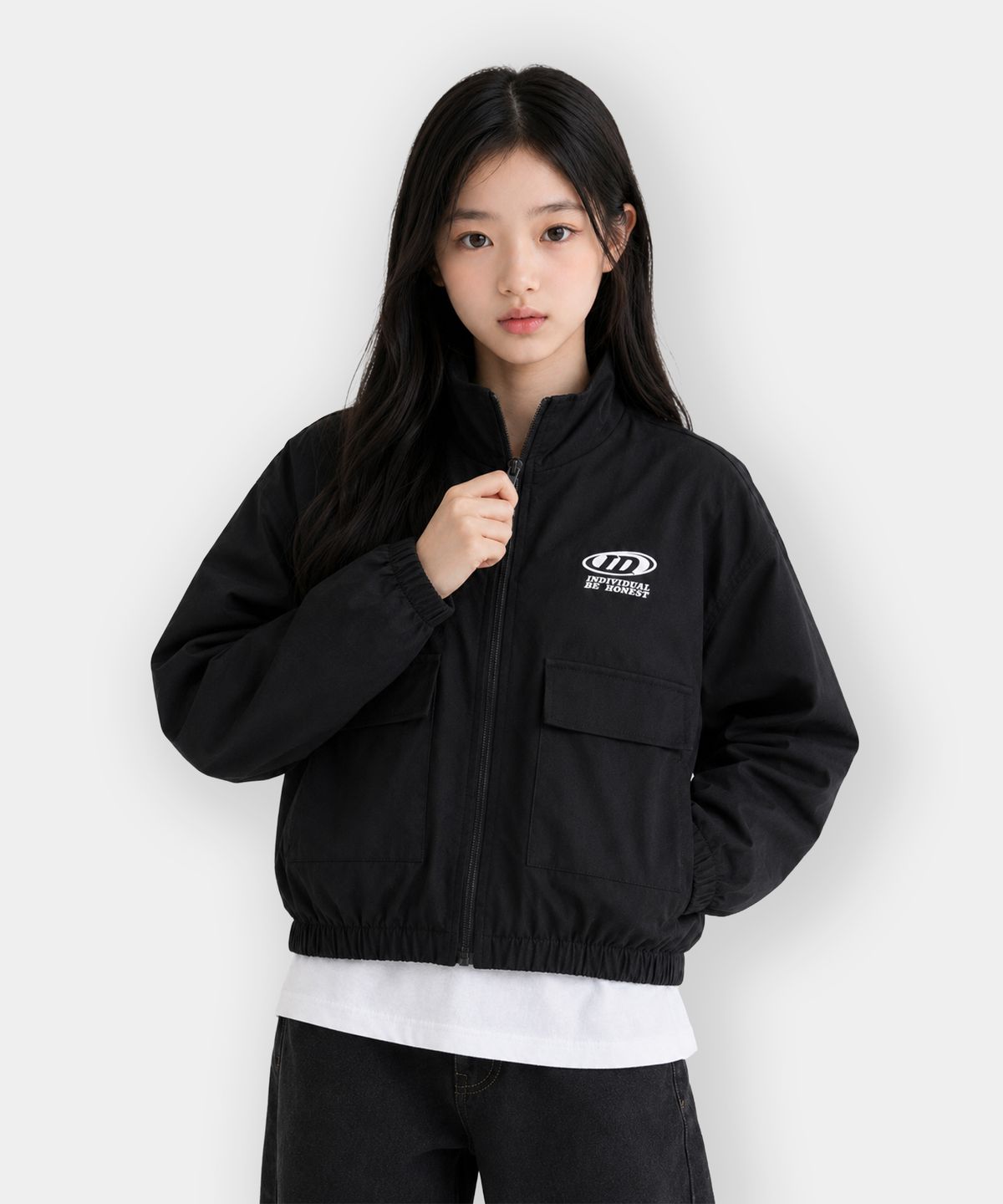 인디비주엘(INDIVIDUEL) 인디브 기모안감 점퍼