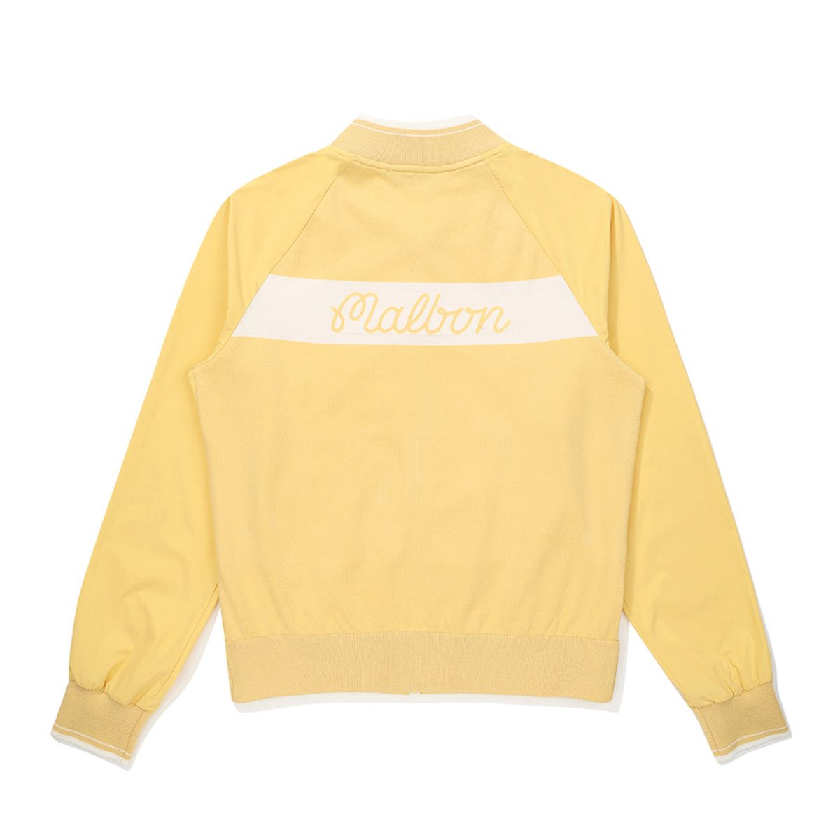 말본 골프(MALBON GOLF) 니트 스타디움 자켓 YELLOW (WOMAN)