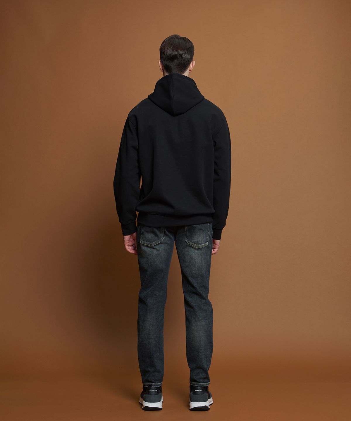 빠니깔레(PANICALE) 블루 빈티지 워싱 기모 데님 팬츠