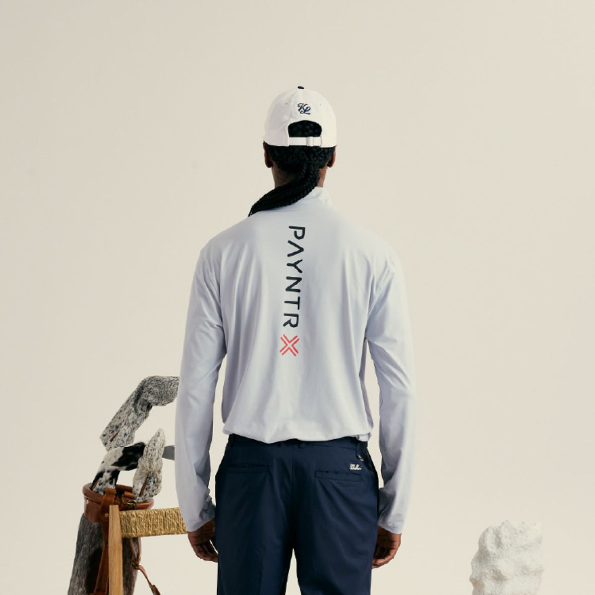 페인터골프(PAYNTR GOLF) PAYNTR X KHALHON 컴프레션 롱슬리브 셔츠 남성(그레이)