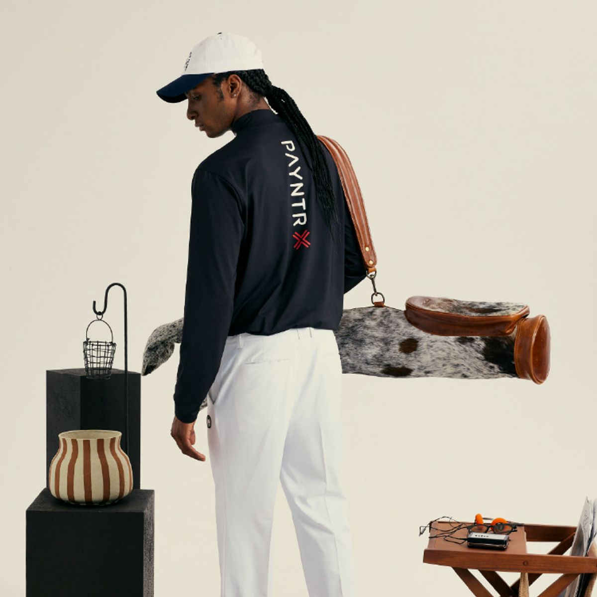 페인터골프(PAYNTR GOLF) PAYNTR X KHALHON 컴프레션 롱슬리브 셔츠 남성(블랙)