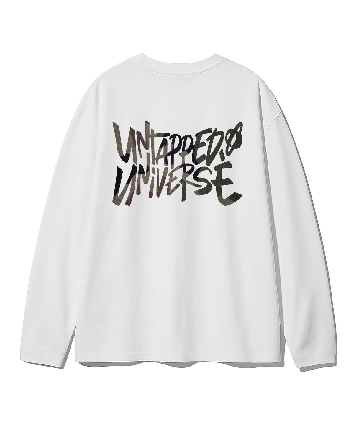 언탭트 스튜디오(UNTAPPED STUDIO) 카모플라쥬 그래픽 오버핏 긴팔 티셔츠 2Color