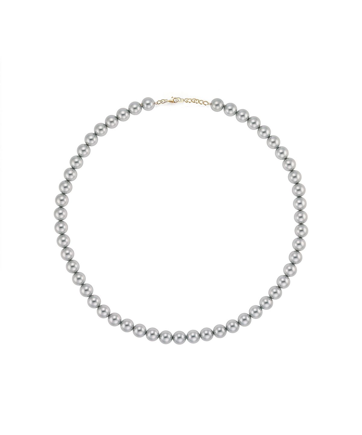 로이드(LLOYD) 에센셜 그레이 진주 14K 골드 목걸이 L (8mm) LNN25047G