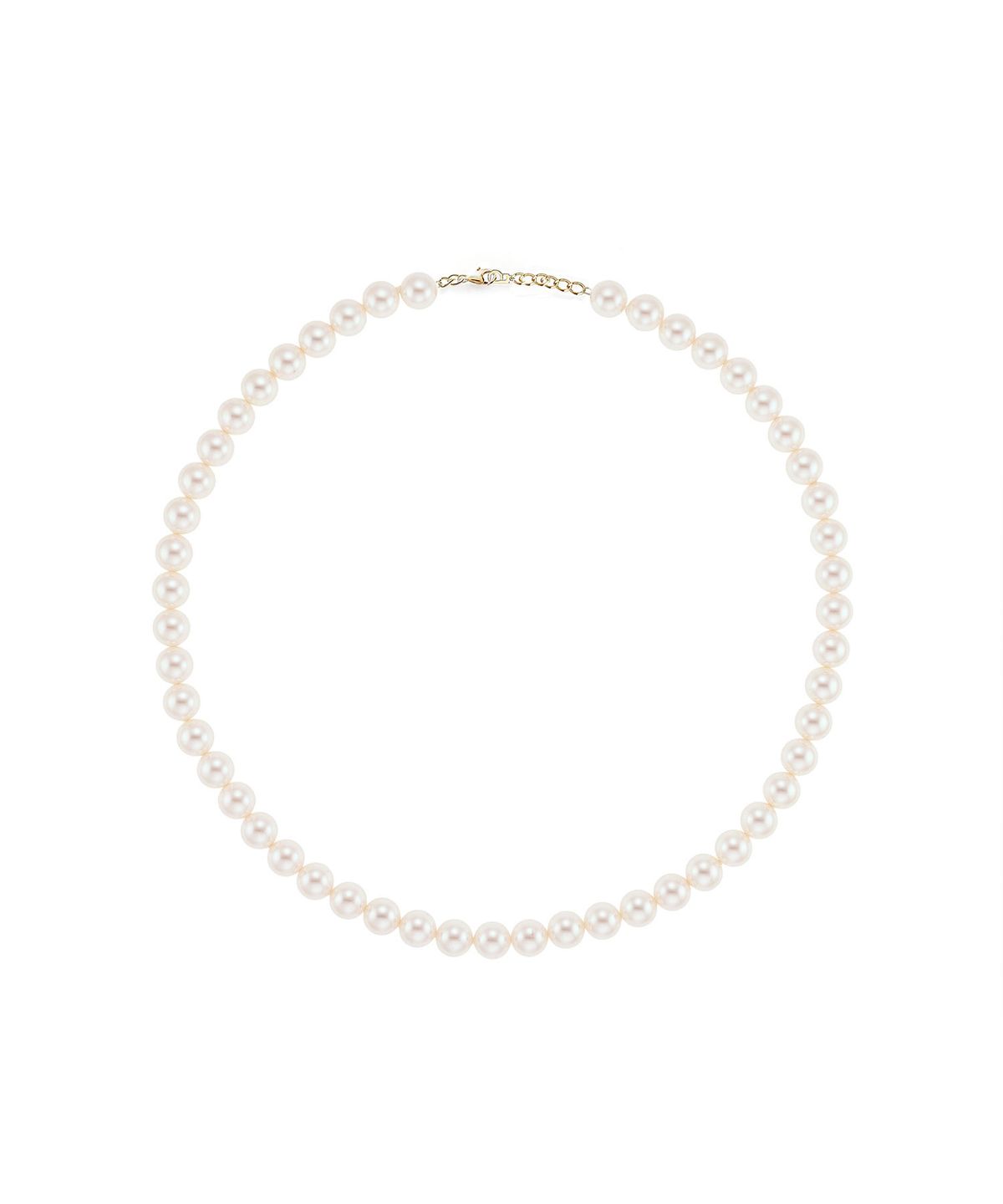 로이드(LLOYD) 에센셜 화이트 진주 14K 골드 목걸이 L (8mm) LNN25046G