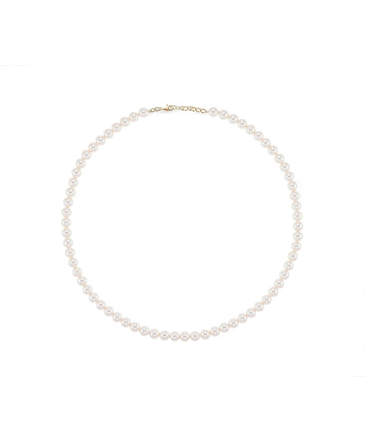 로이드(LLOYD) 에센셜 화이트 진주 14K 골드 목걸이 M (6mm) LNN25045G