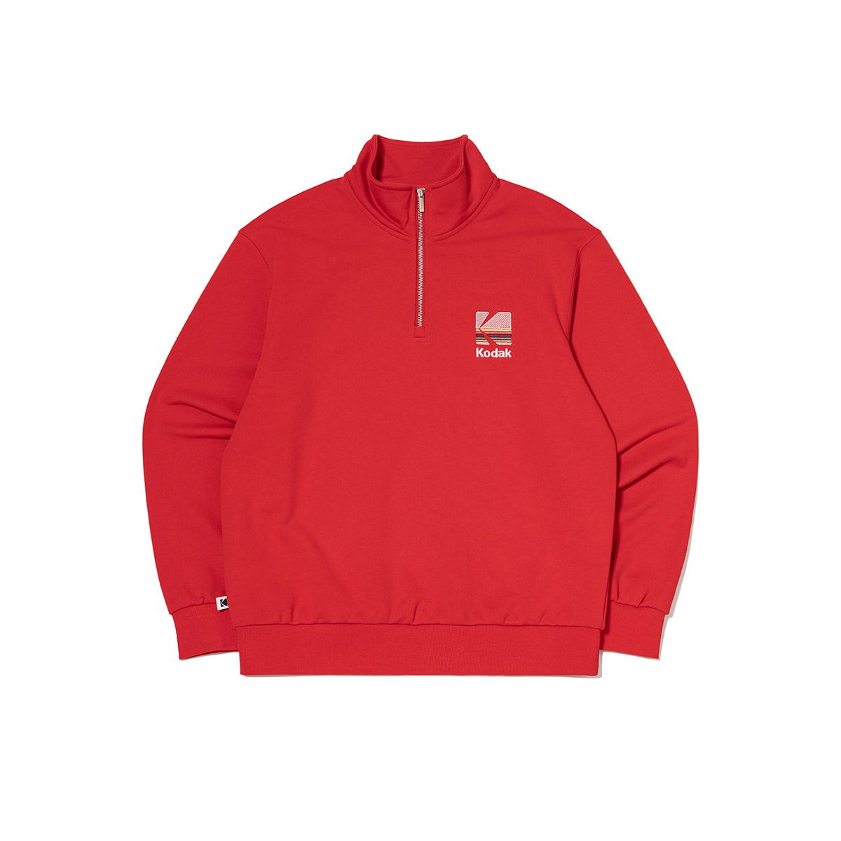 MUSINSA公式 | KODAK レインボー半ジップスウェット RED