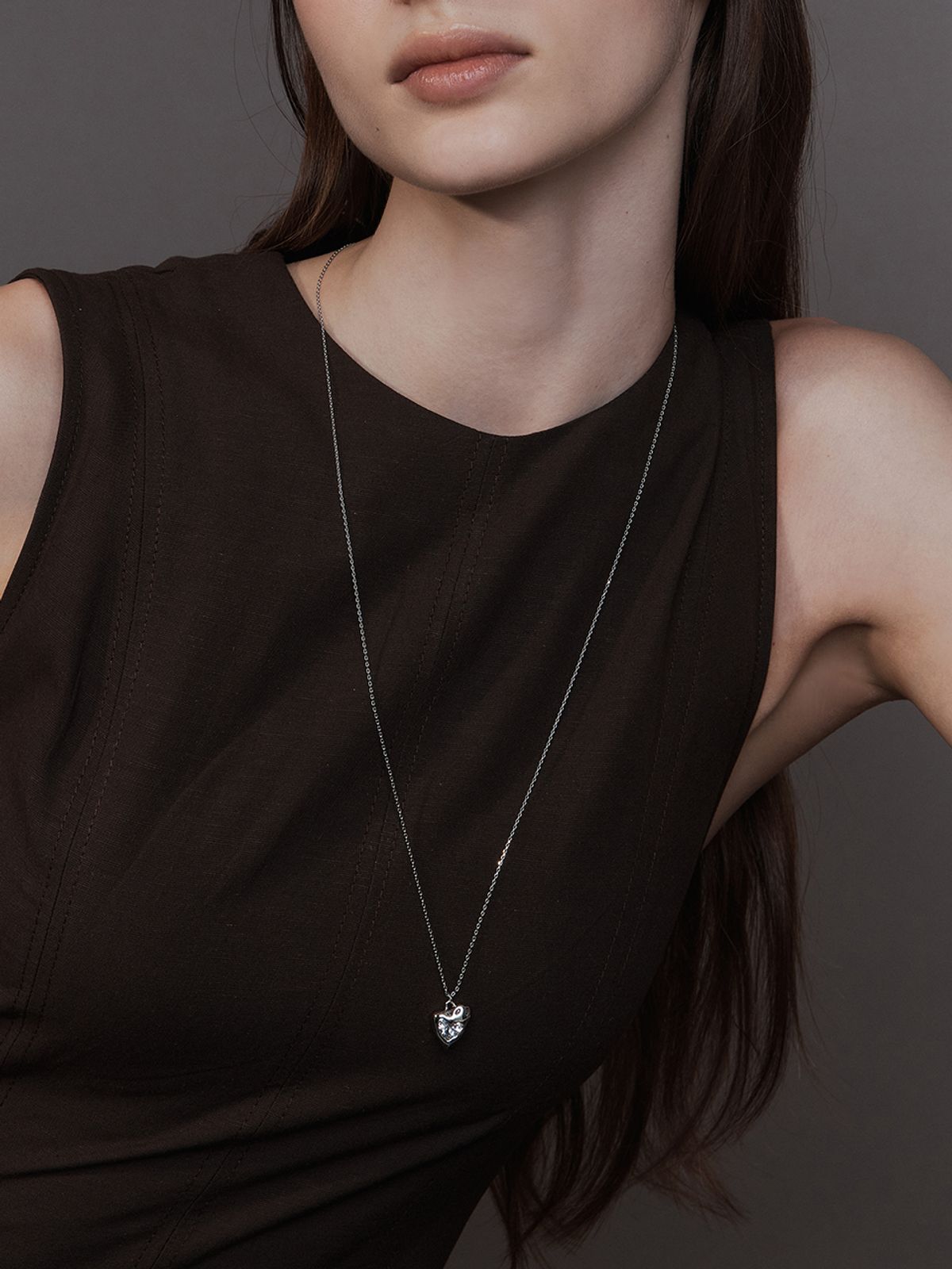 헤이(HEI) cherish heart necklace