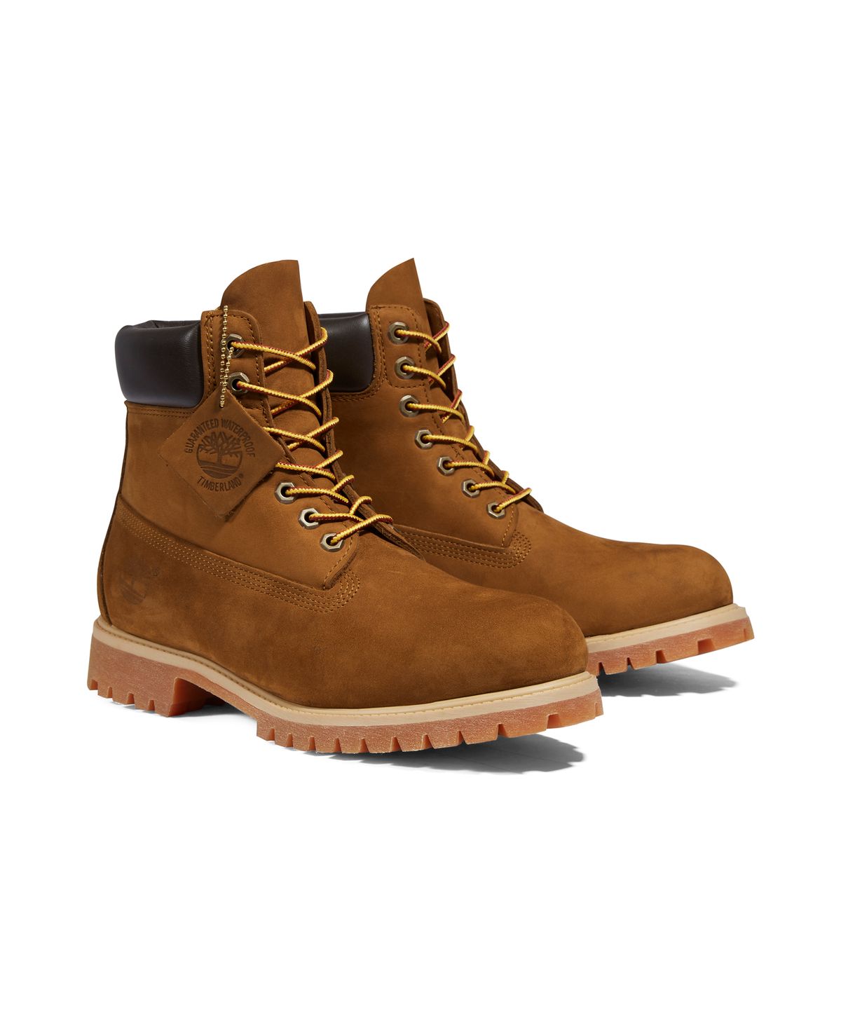 팀버랜드(TIMBERLAND) (남성) 프리미엄 6인치 레이스 워터프루프 부츠 - 다크 위트 누벅 / 72066-EBL