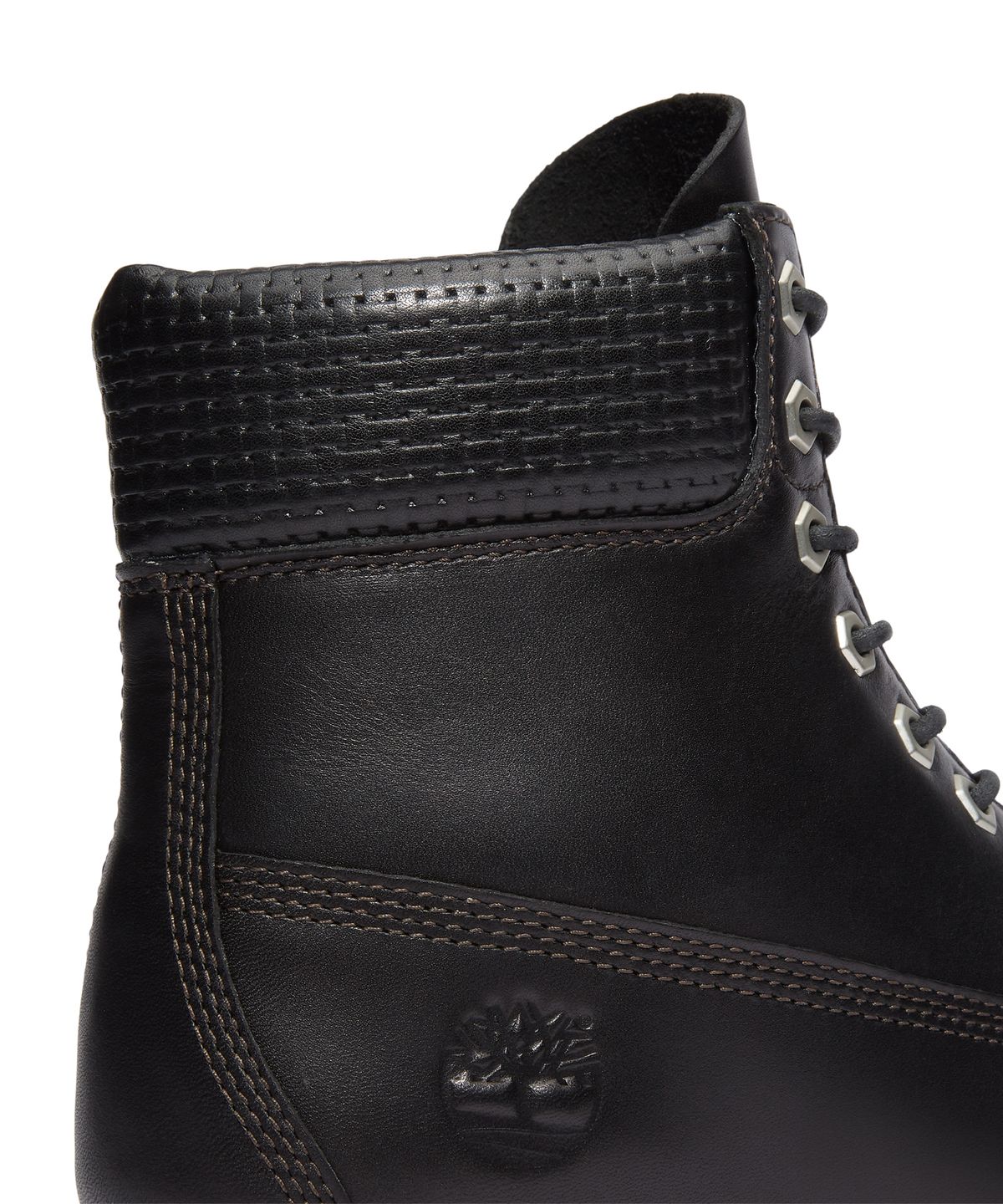 팀버랜드(TIMBERLAND) (남성) 프리미엄 6인치 레이스 워터프루프 부츠 - 블랙 풀 그레인:다크 브라운 / A2P6W-A3L