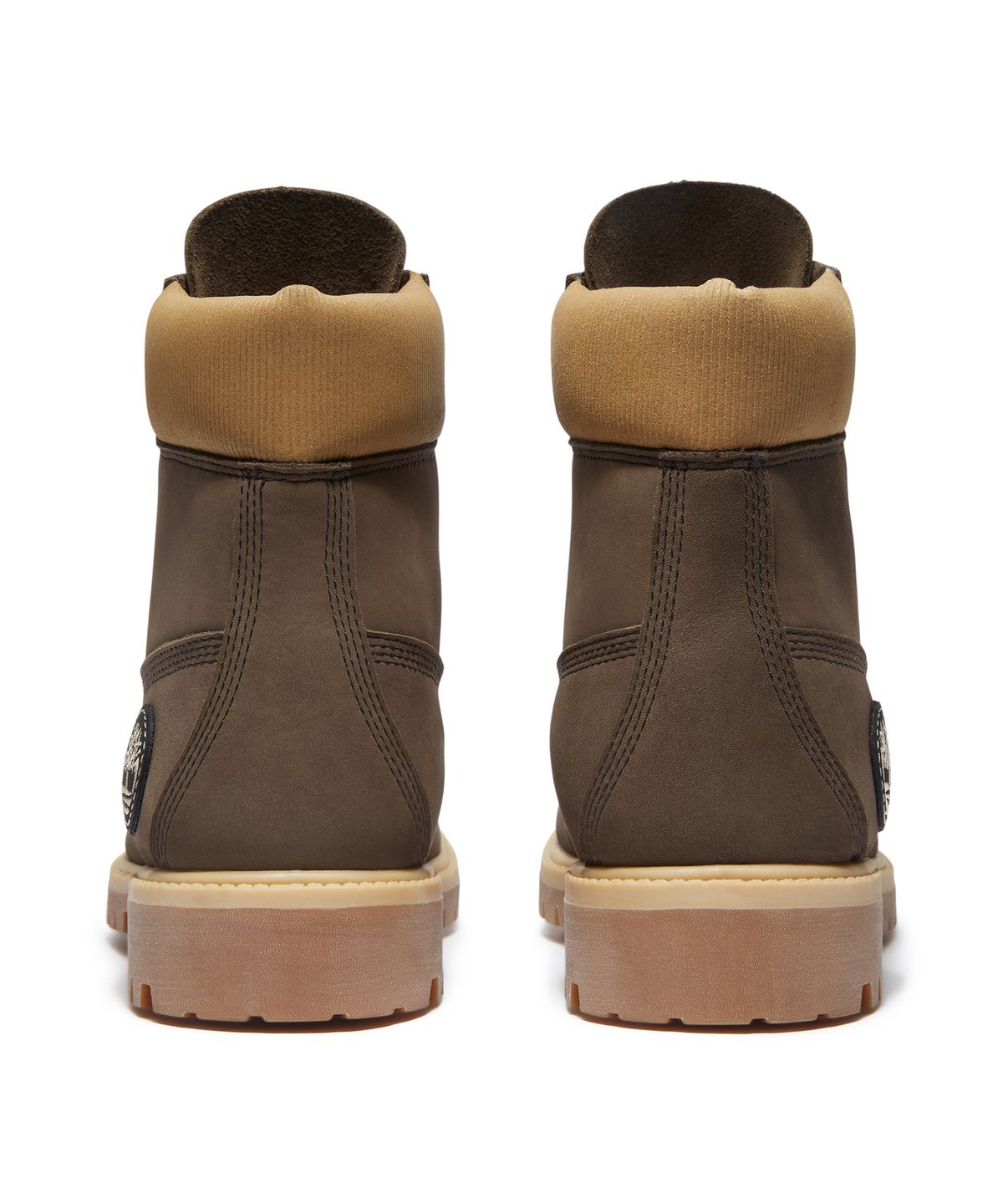 팀버랜드(TIMBERLAND) (남성) 프리미엄 6인치 레이스 워터프루프 부츠 - 다크 브라운 누벅:올리브 / A2P6W-A4J