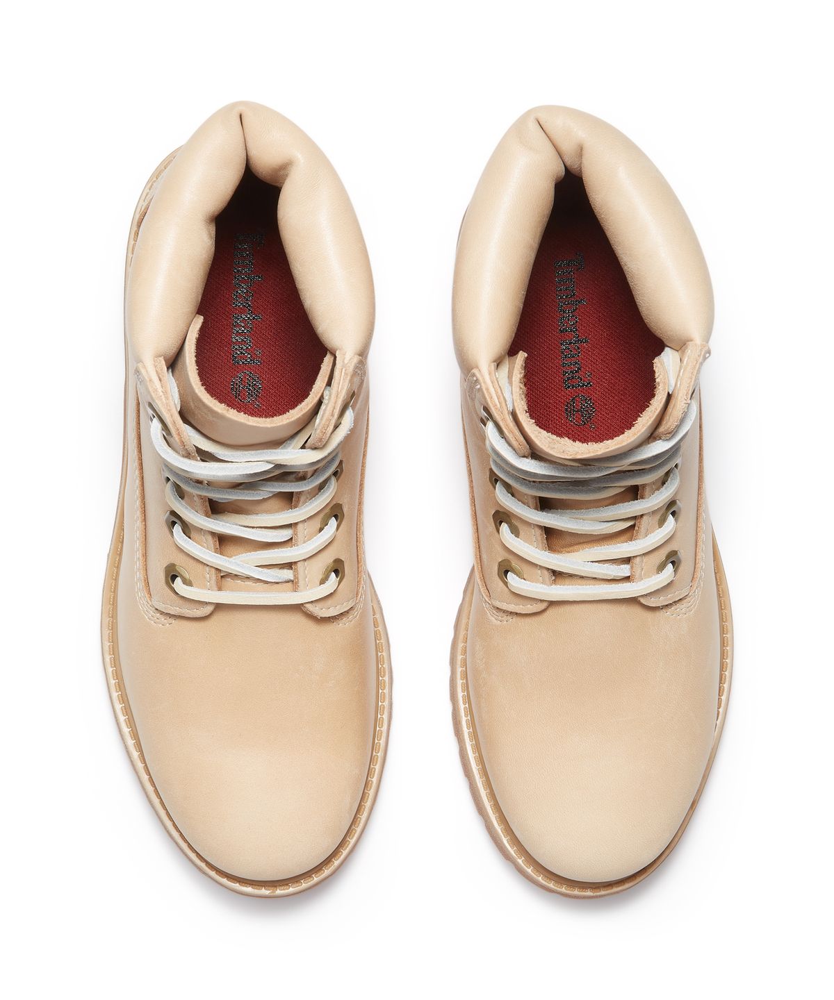 팀버랜드(TIMBERLAND) (여성) 프리미엄 6인치 레이스 워터프루프 부츠 - 미디엄 베이지 풀 그레인 / A2HR8-EN2