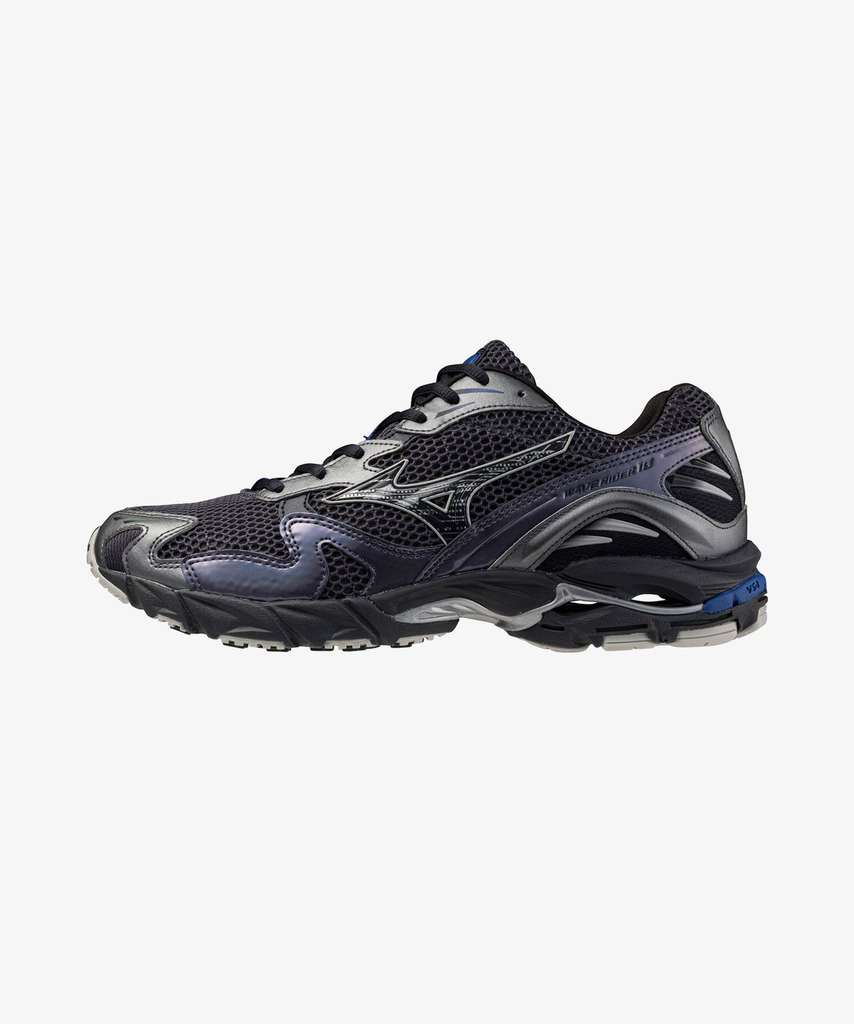 미즈노(MIZUNO) (공용) 웨이브 라이더 10 - 오디세이 그레이:블랙:메탈릭 그레이 / D1GA243113