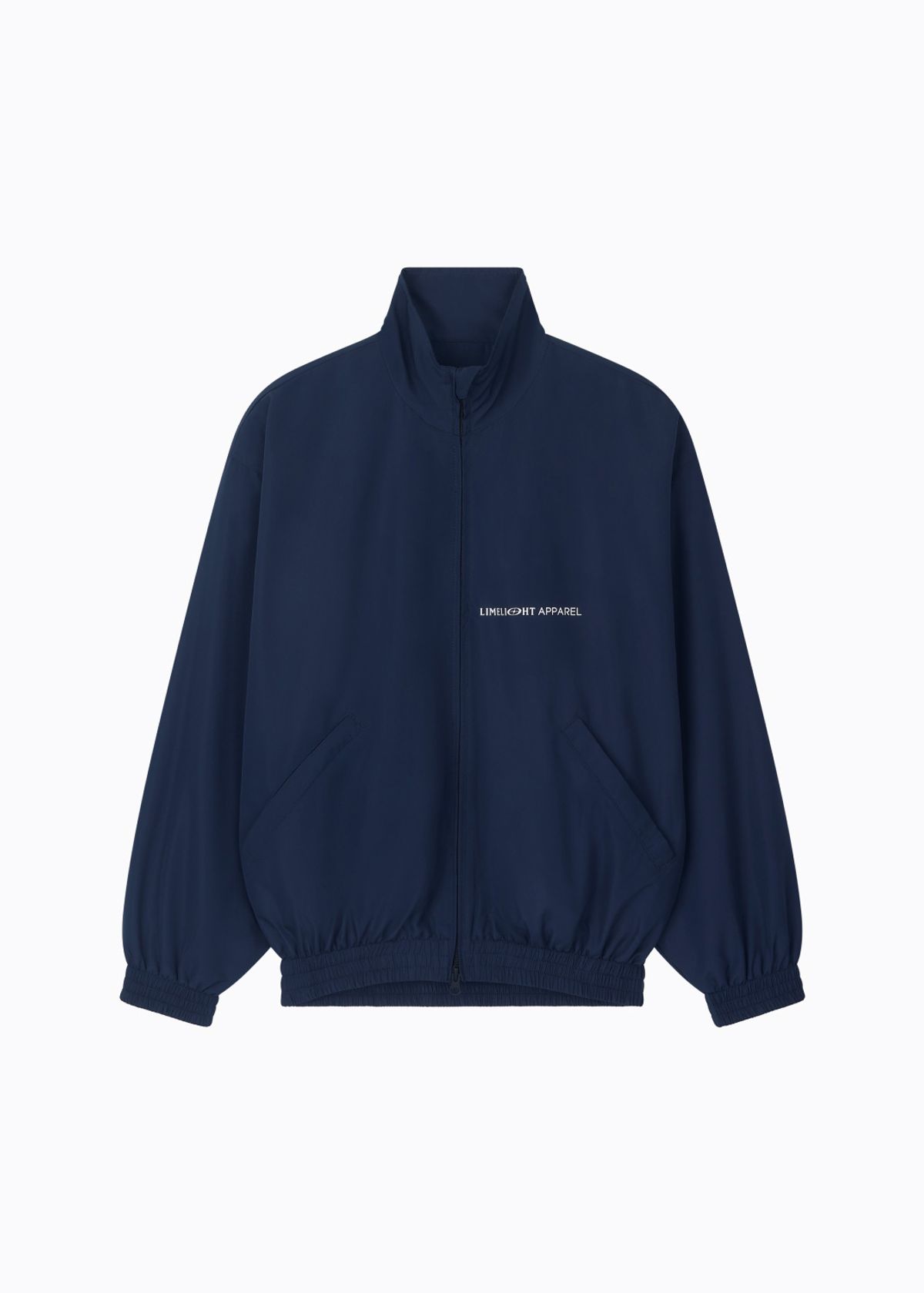 라임라잇 어패럴(LIMELIGHT APPAREL) 어패럴 립스탑 오버사이즈 2WAY 윈드브레이커 (네이비/화이트)