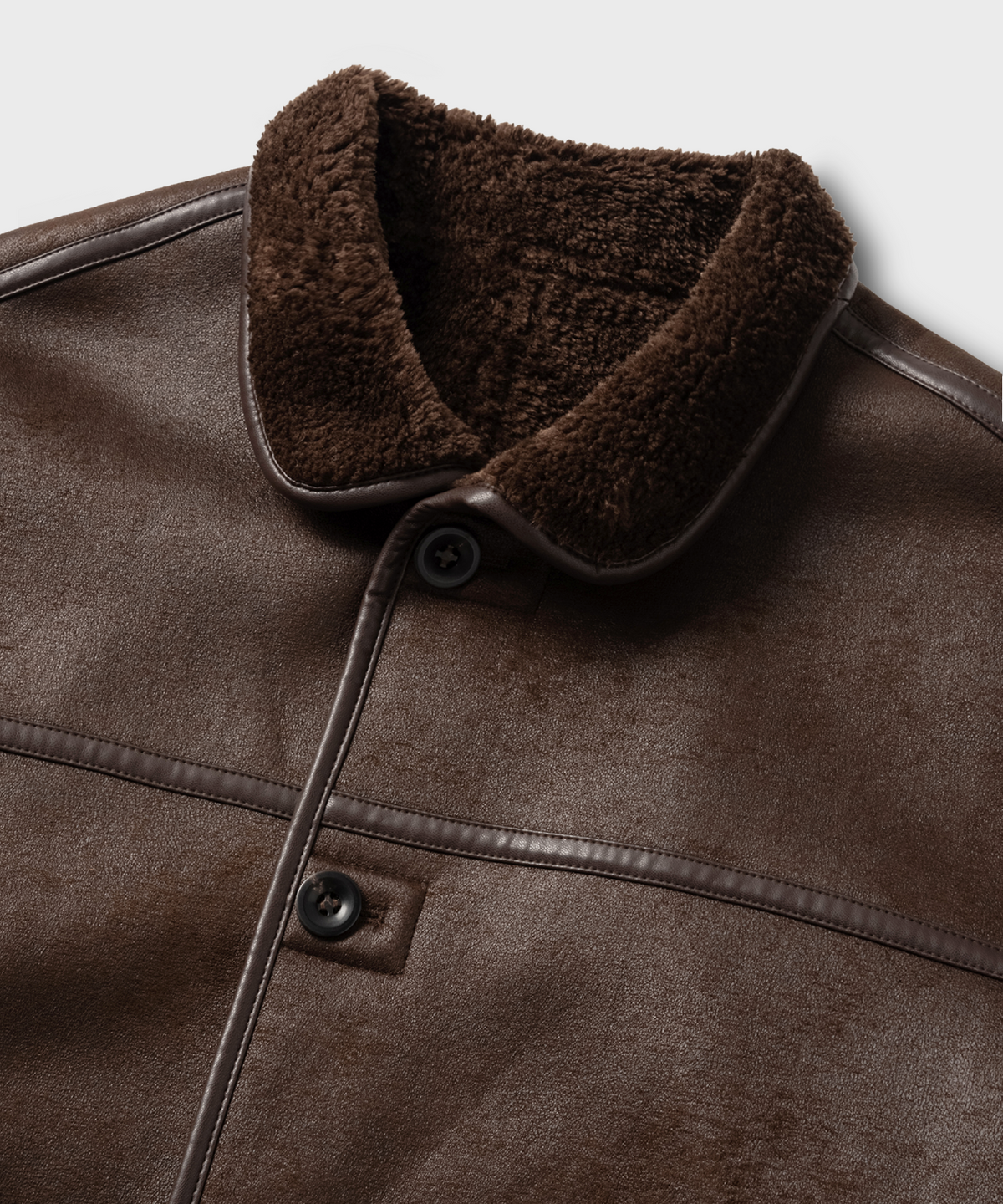 넌블랭크(NONBLANK) 무스탕 자켓_BROWN