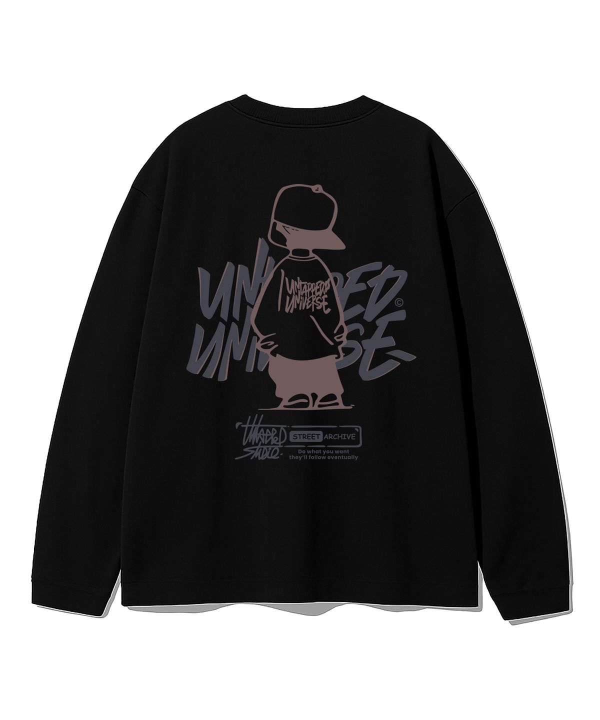 언탭트 스튜디오(UNTAPPED STUDIO) URBAN KID GRAPHIC 오버핏 긴팔 티셔츠 8Color