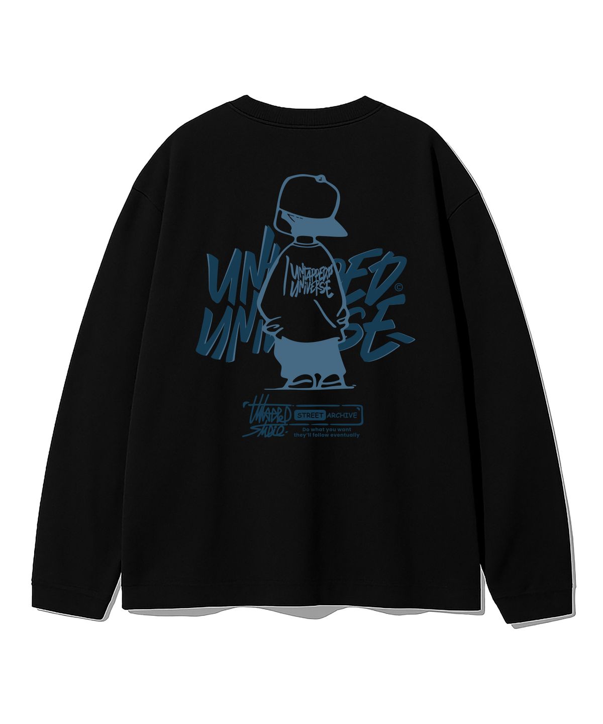 언탭트 스튜디오(UNTAPPED STUDIO) URBAN KID GRAPHIC 오버핏 긴팔 티셔츠 8Color