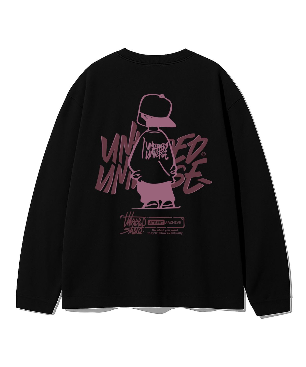 언탭트 스튜디오(UNTAPPED STUDIO) URBAN KID GRAPHIC 오버핏 긴팔 티셔츠 8Color