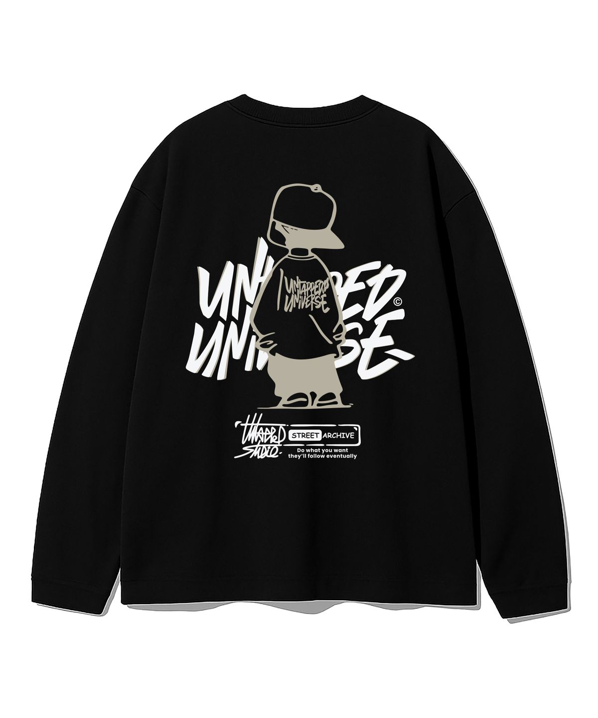 언탭트 스튜디오(UNTAPPED STUDIO) URBAN KID GRAPHIC 오버핏 긴팔 티셔츠 8Color