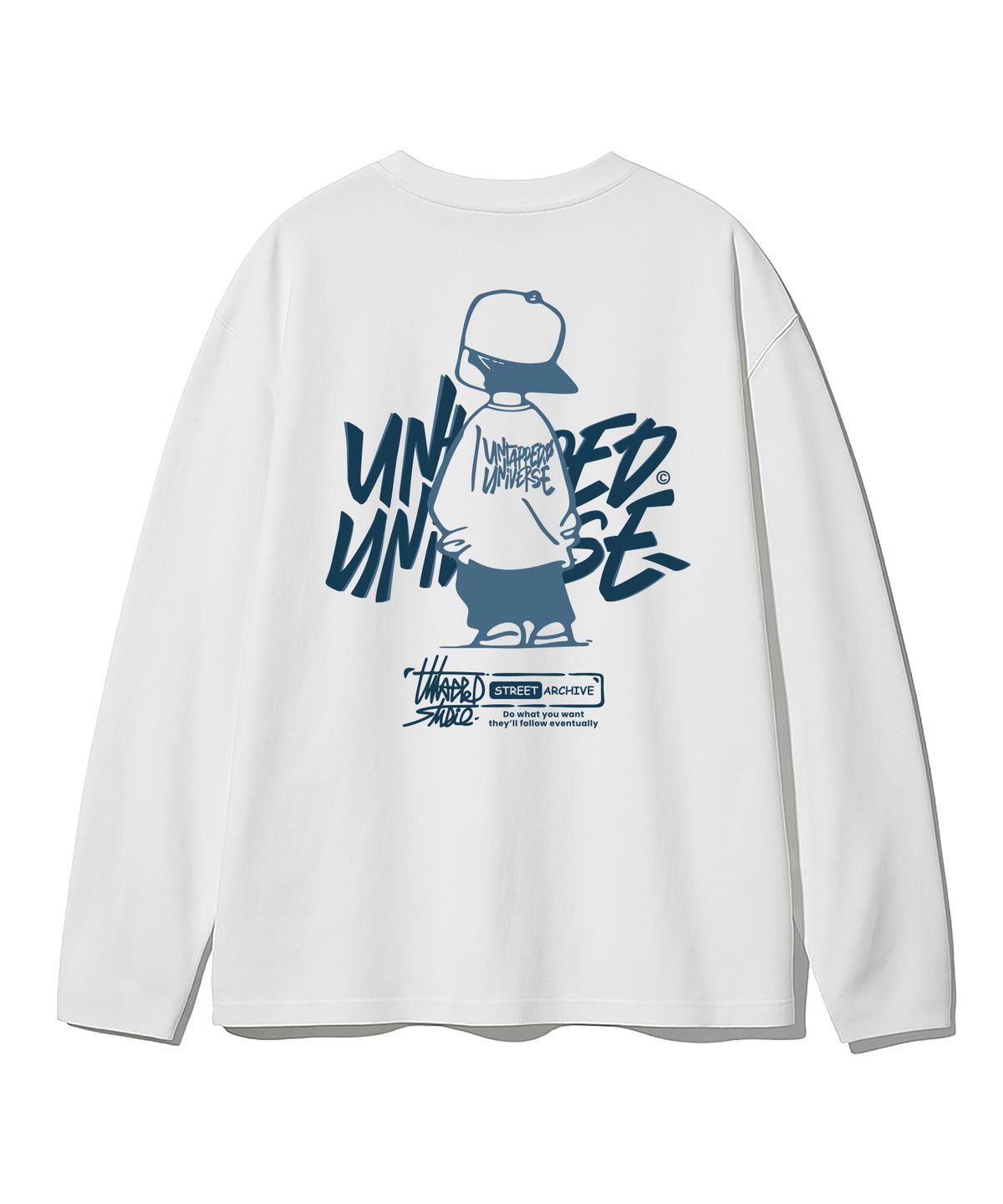 언탭트 스튜디오(UNTAPPED STUDIO) URBAN KID GRAPHIC 오버핏 긴팔 티셔츠 8Color