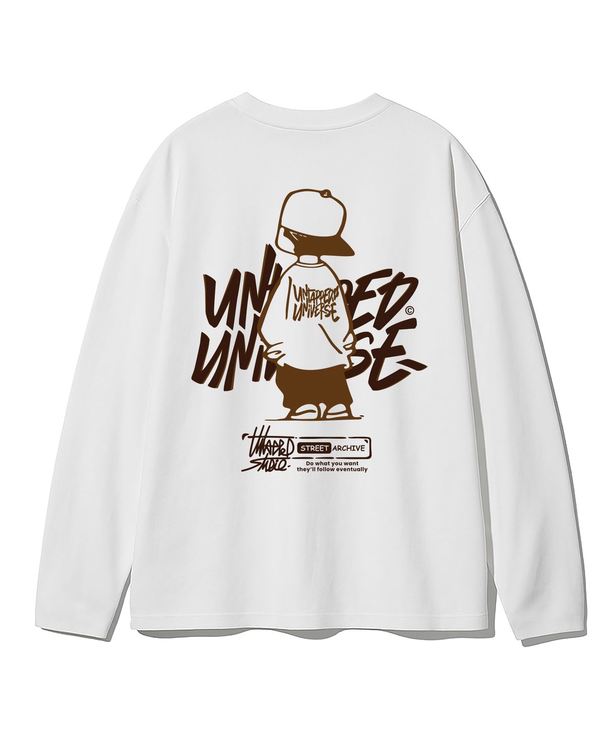 언탭트 스튜디오(UNTAPPED STUDIO) URBAN KID GRAPHIC 오버핏 긴팔 티셔츠 8Color