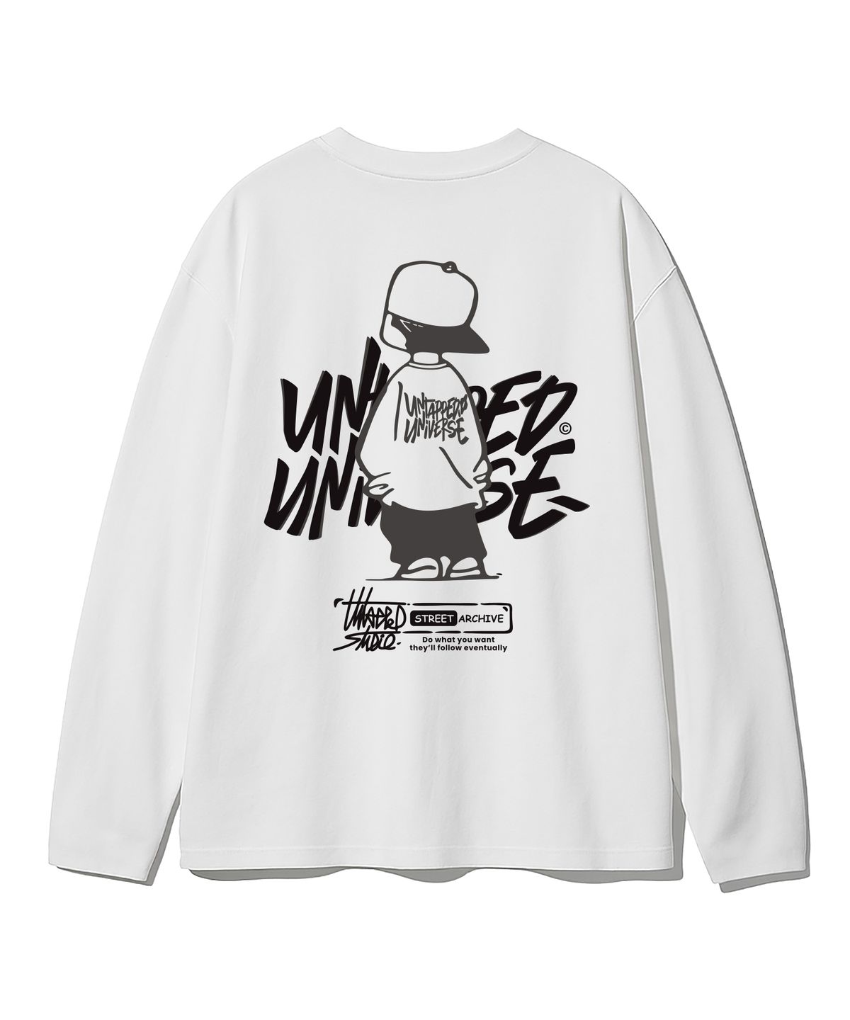 언탭트 스튜디오(UNTAPPED STUDIO) URBAN KID GRAPHIC 오버핏 긴팔 티셔츠 8Color
