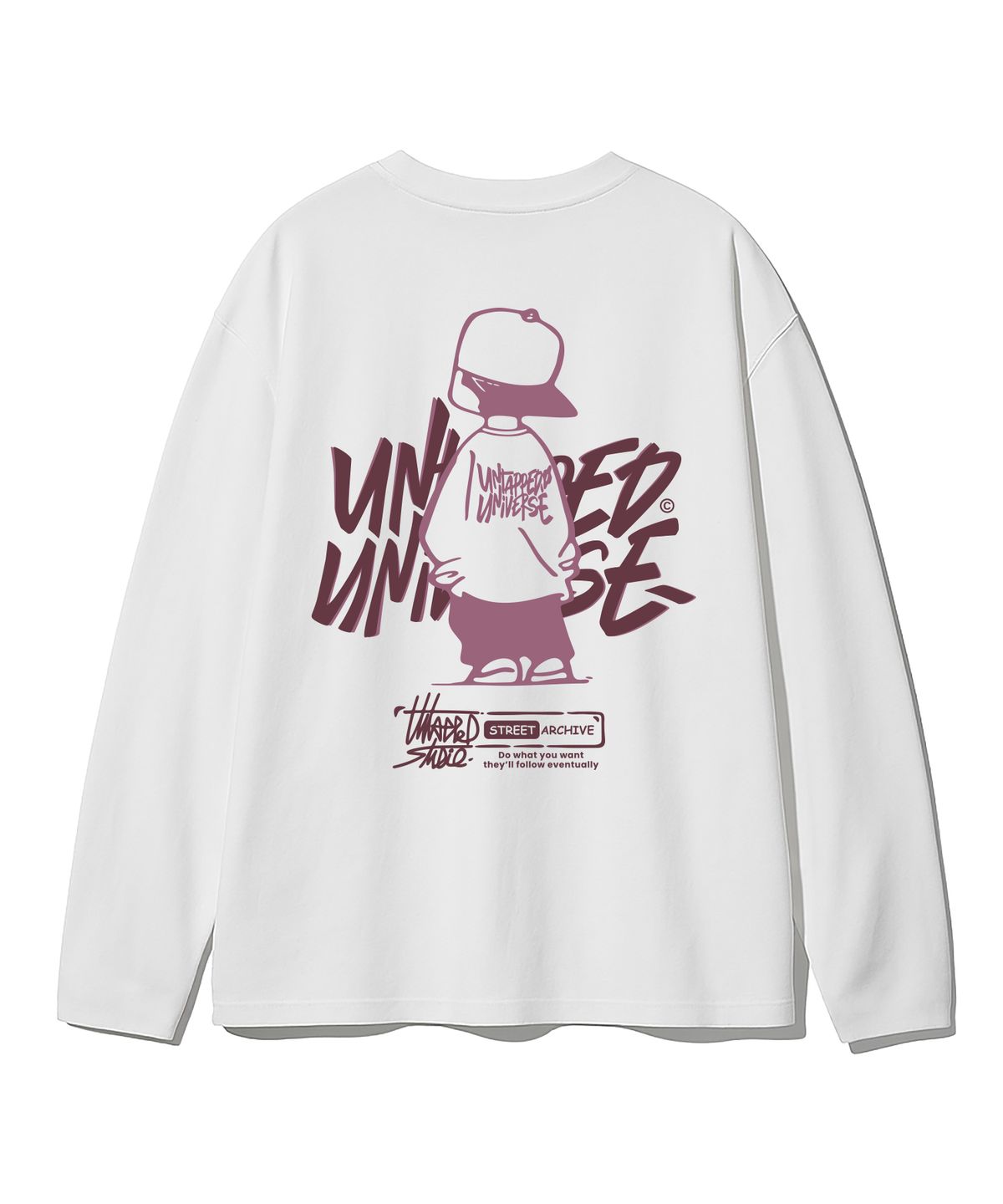 언탭트 스튜디오(UNTAPPED STUDIO) URBAN KID GRAPHIC 오버핏 긴팔 티셔츠 8Color