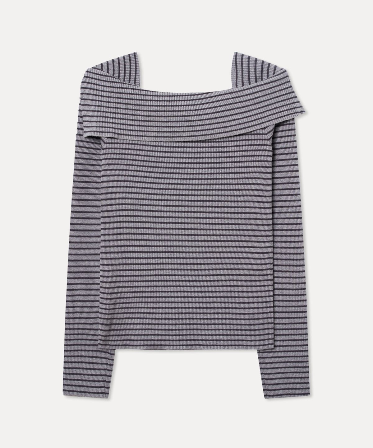 미쏘(MIXXO) 버튼업 언발숄더 풀오버_MIWKAFV13T