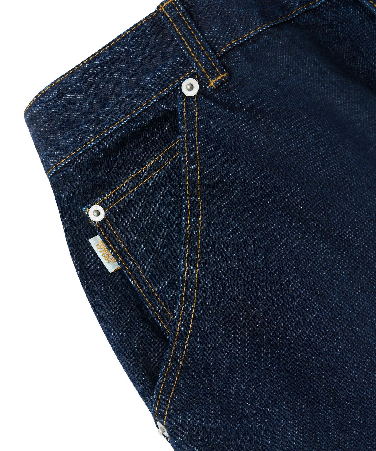 헬로 선라이즈(HELLO SUNRISE) Sunrise Wide Painter Pants_Indigo