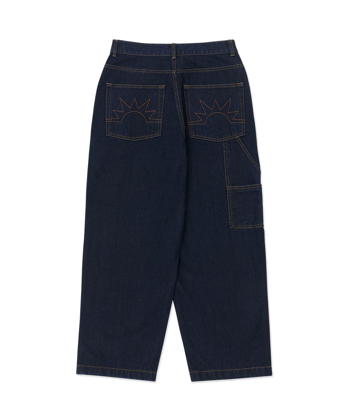 헬로 선라이즈(HELLO SUNRISE) Sunrise Wide Painter Pants_Indigo