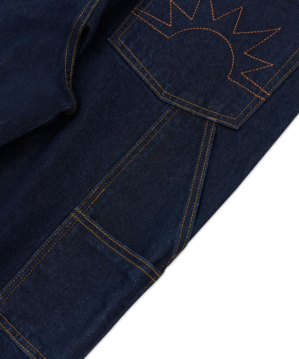헬로 선라이즈(HELLO SUNRISE) Sunrise Wide Painter Pants_Indigo