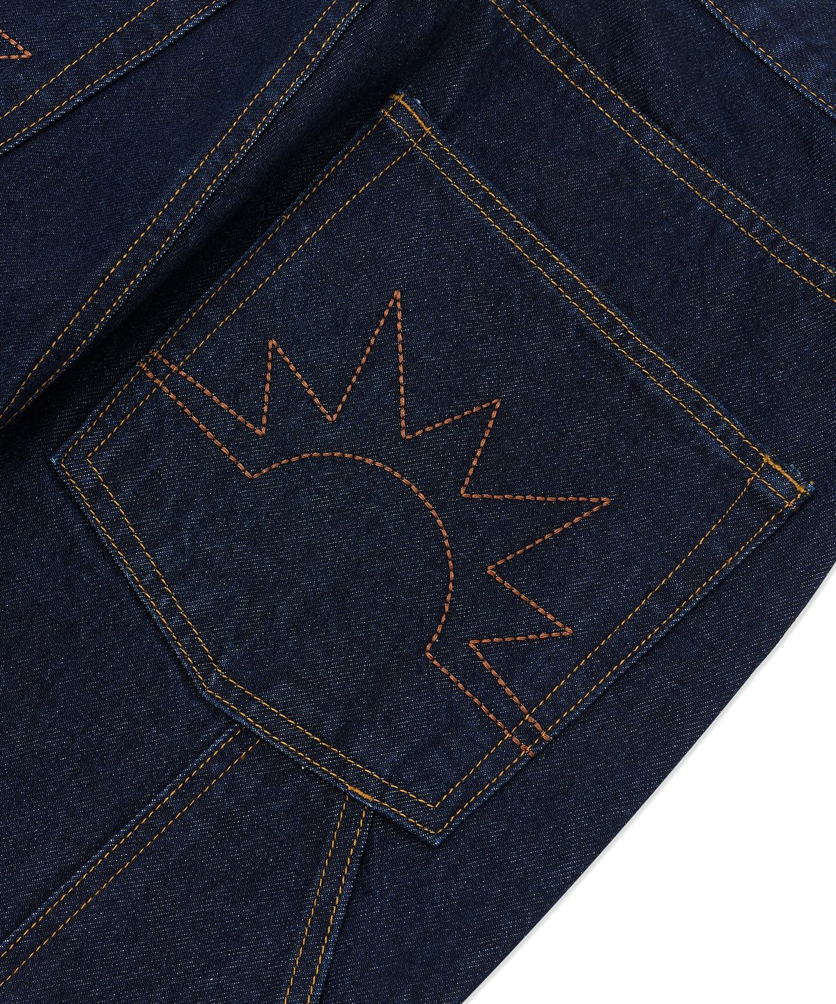 헬로 선라이즈(HELLO SUNRISE) Sunrise Wide Painter Pants_Indigo