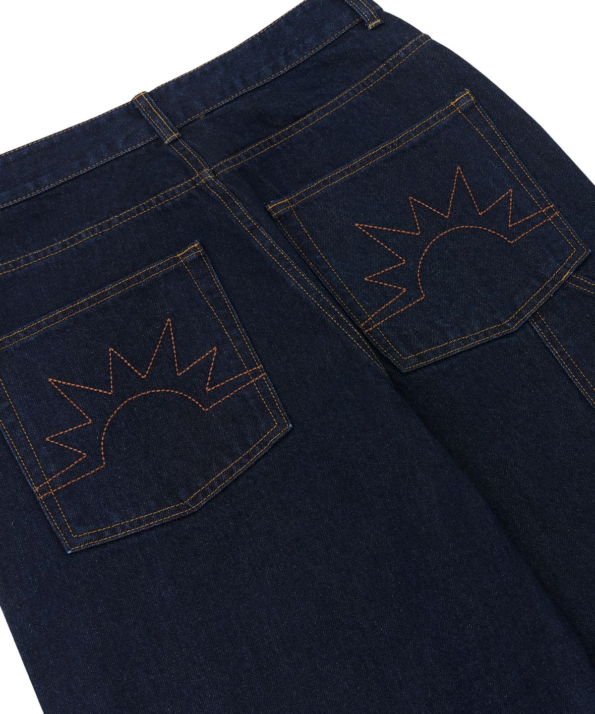 헬로 선라이즈(HELLO SUNRISE) Sunrise Wide Painter Pants_Indigo