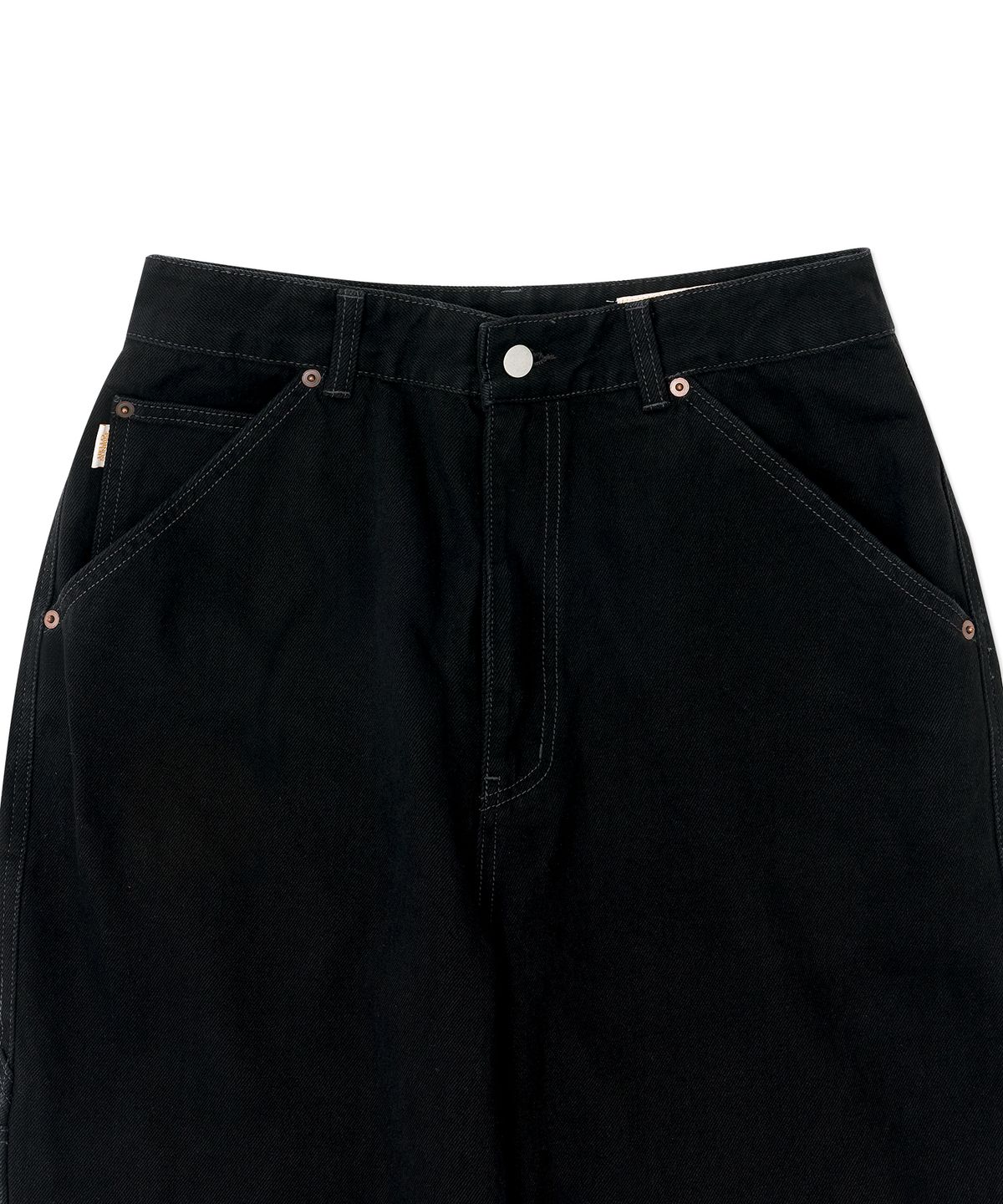 헬로 선라이즈(HELLO SUNRISE) Sunrise Wide Painter Pants_Black