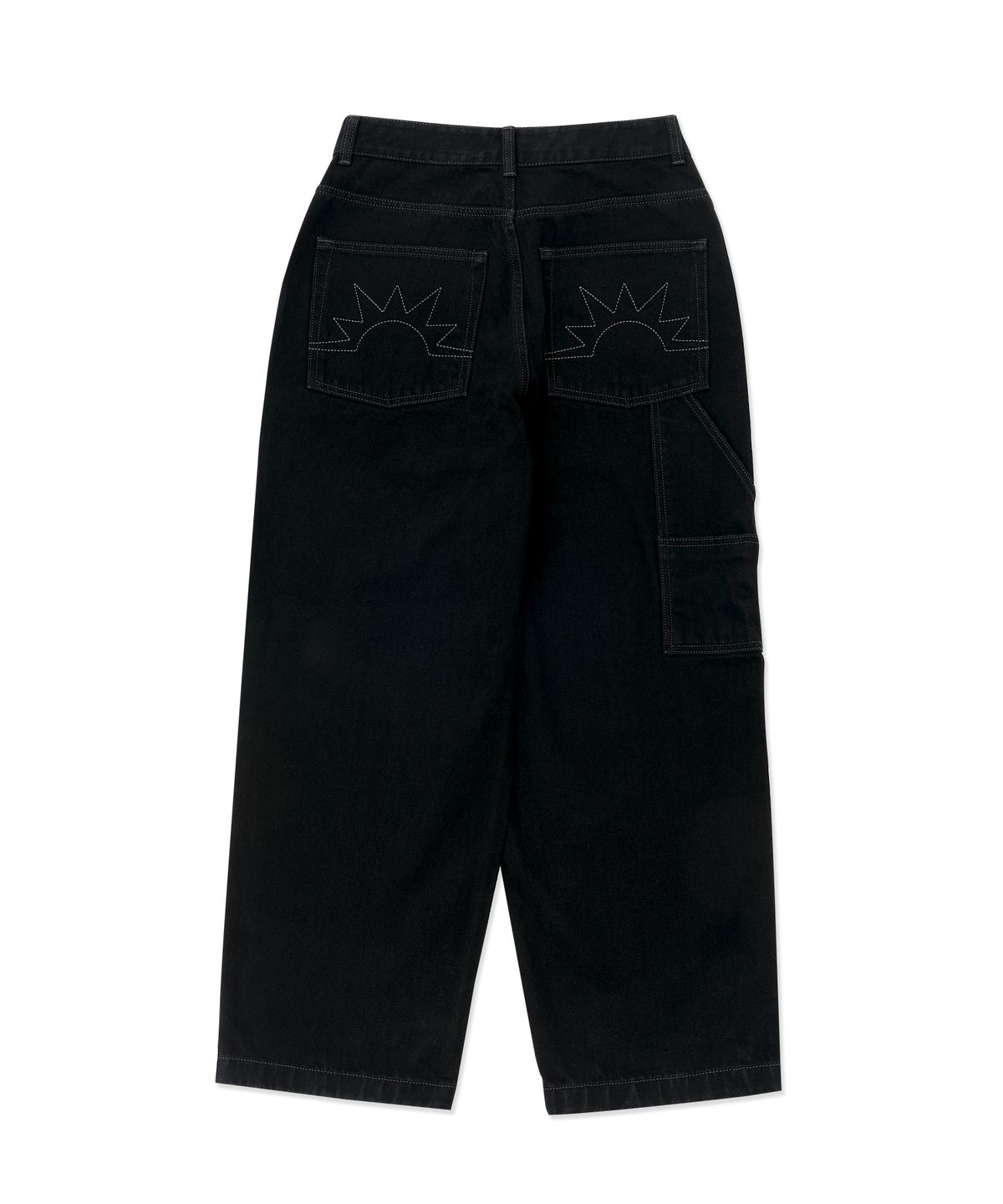 헬로 선라이즈(HELLO SUNRISE) Sunrise Wide Painter Pants_Black