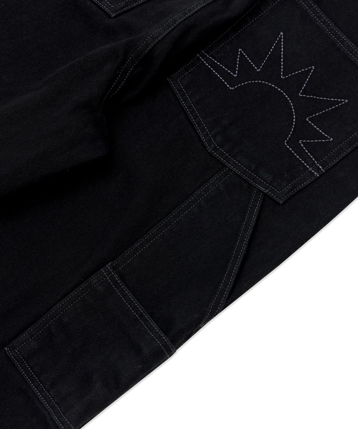 헬로 선라이즈(HELLO SUNRISE) Sunrise Wide Painter Pants_Black
