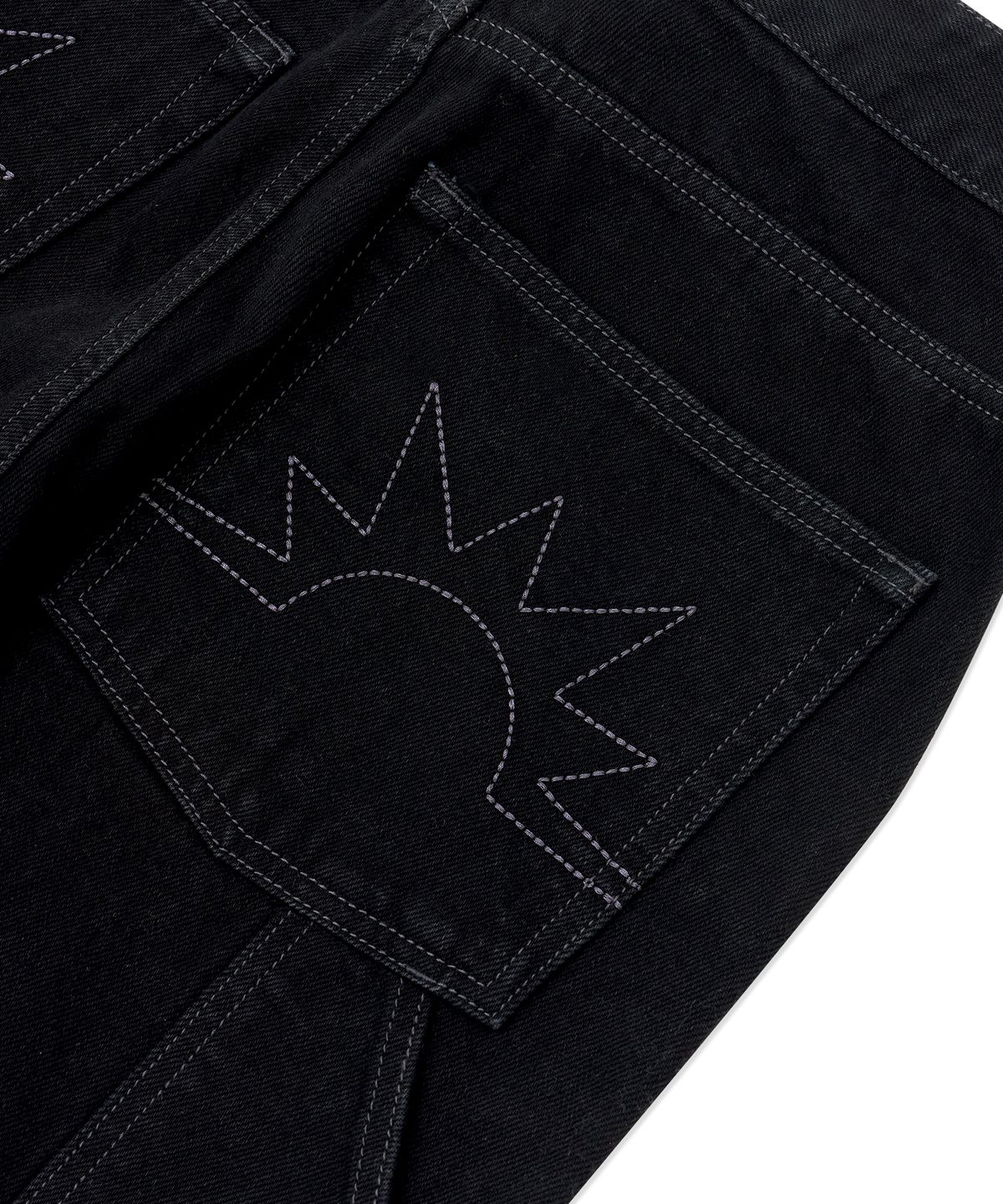 헬로 선라이즈(HELLO SUNRISE) Sunrise Wide Painter Pants_Black