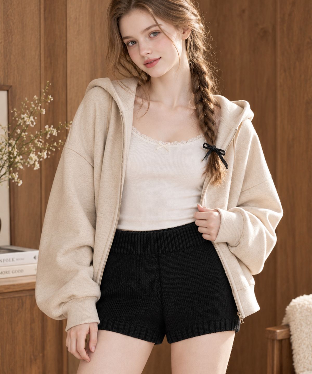 바스카라(VASCARA) Basic Knit Short Pants (2colors)