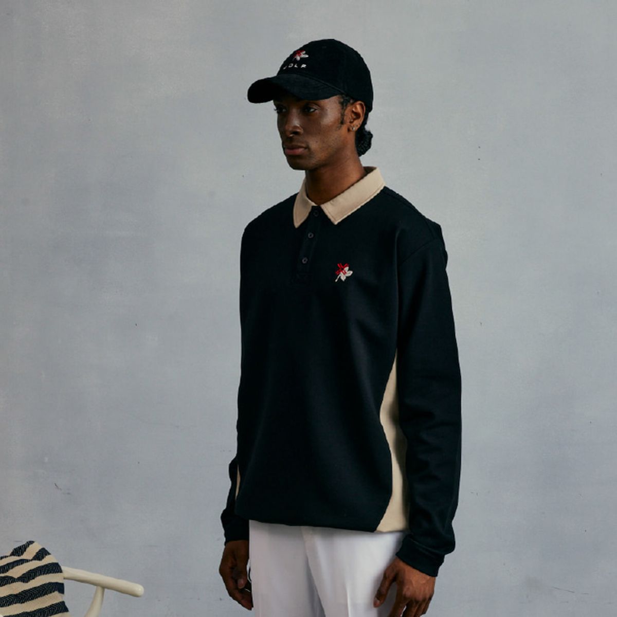 페인터골프(PAYNTR GOLF) PAYNTR X KHALHON 스트레치 코듀로이 캡 블랙
