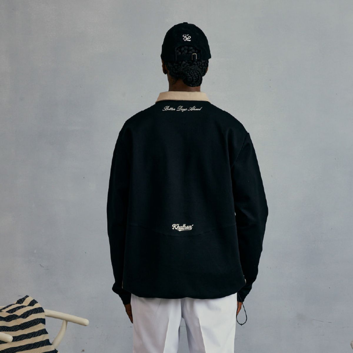 페인터골프(PAYNTR GOLF) PAYNTR X KHALHON 스트레치 코듀로이 캡 블랙