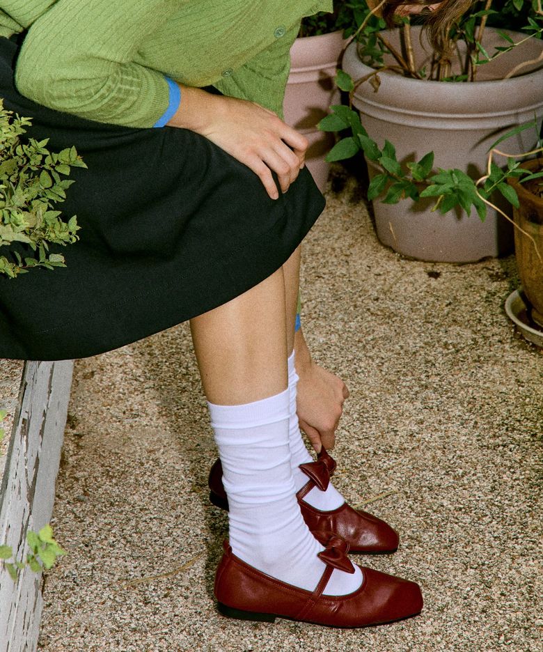 Odd Soft Bow Ribbon Flats 플랫 슈즈 1.5cm -VA9018 (3color)