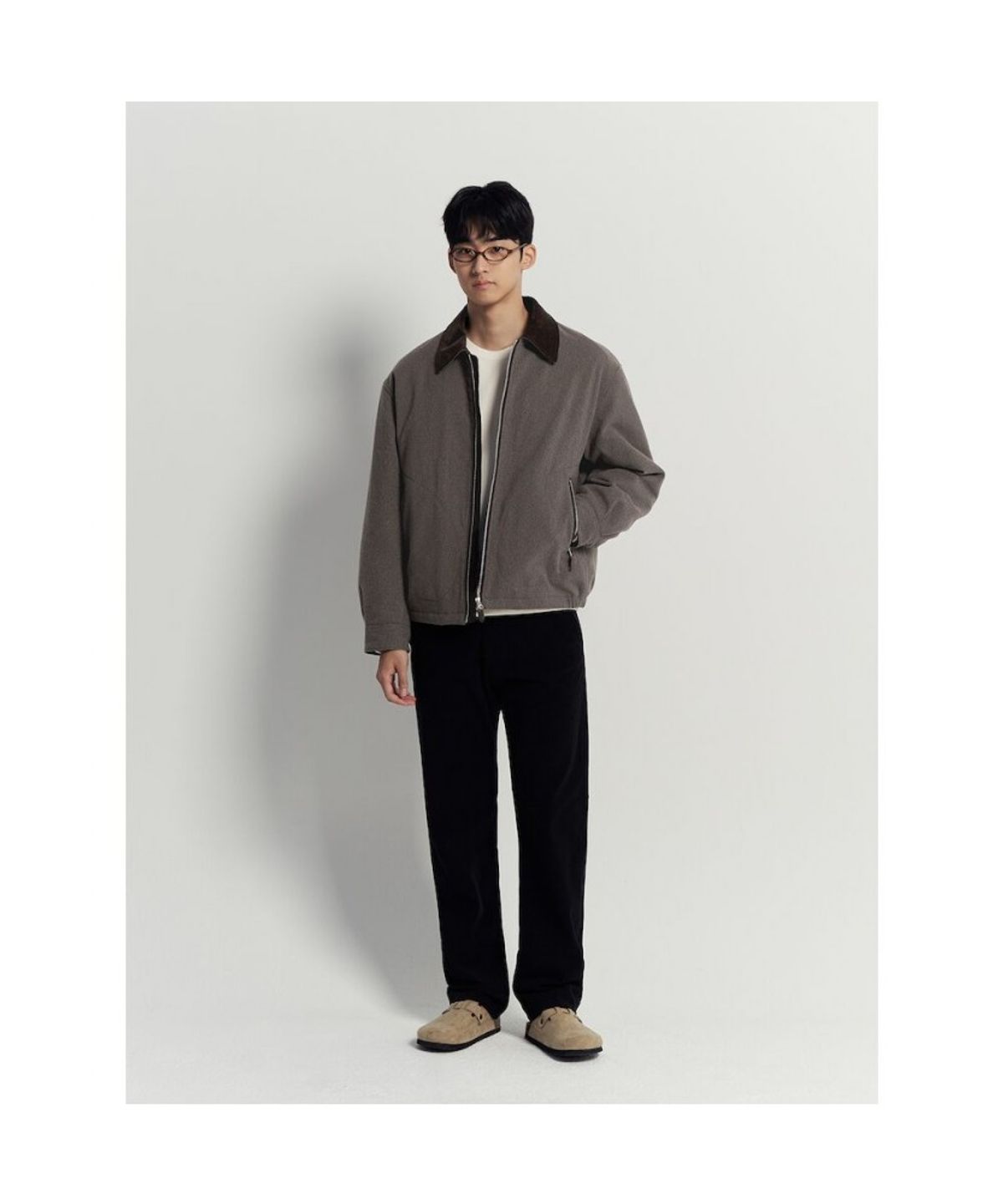 빈폴 멘(BEANPOLE MEN) 테크 트위드 드리즐러  베이지