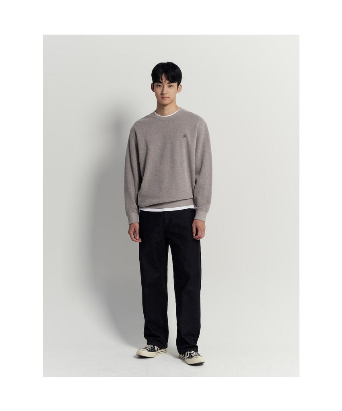 빈폴 멘(BEANPOLE MEN) 캐주얼 니트라이크 라운드 풀오버  베이지