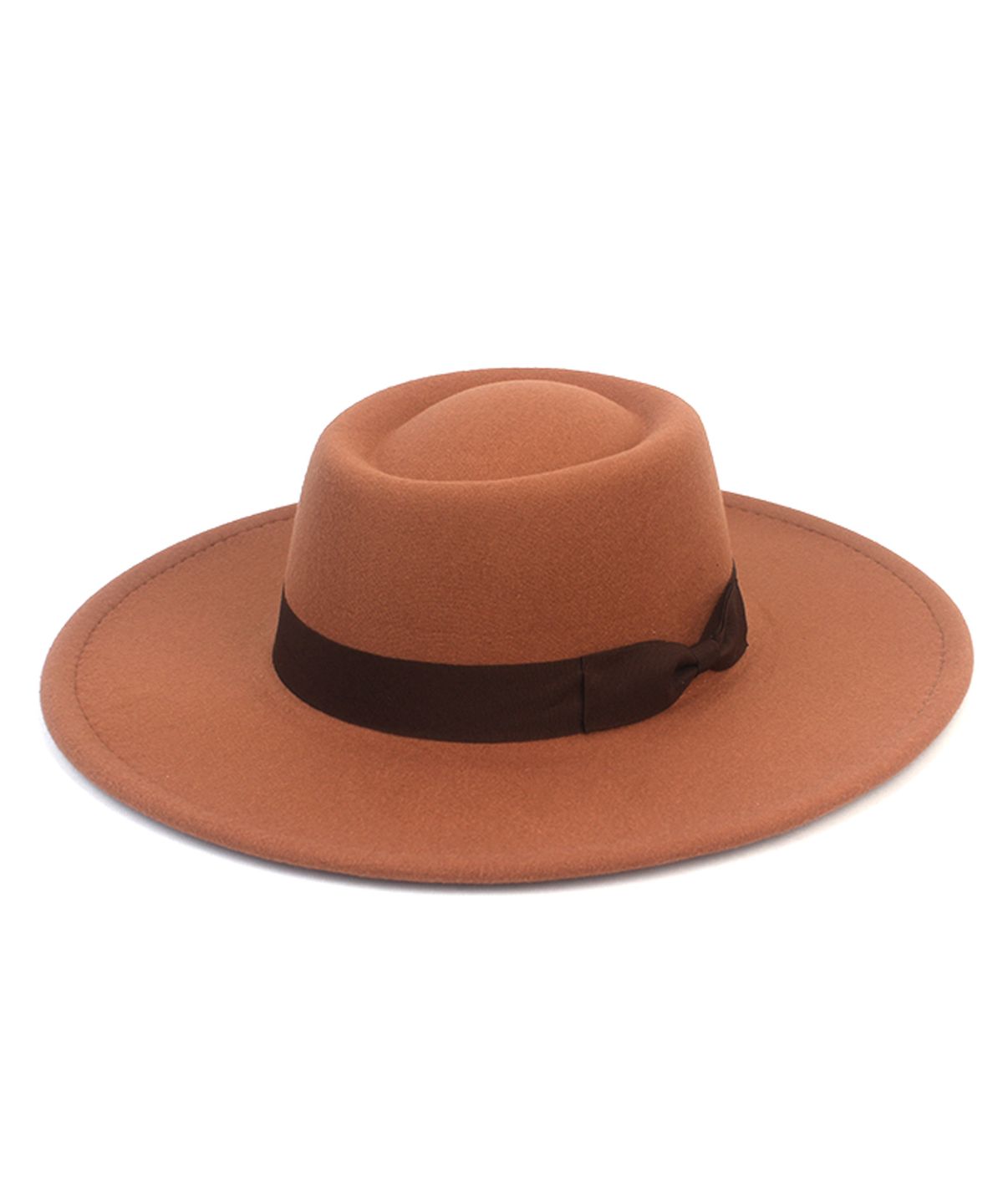 유니버셜 케미스트리(UNIVERSAL CHEMISTRY) Wool Beige Ribbon Long Fedora 페도라