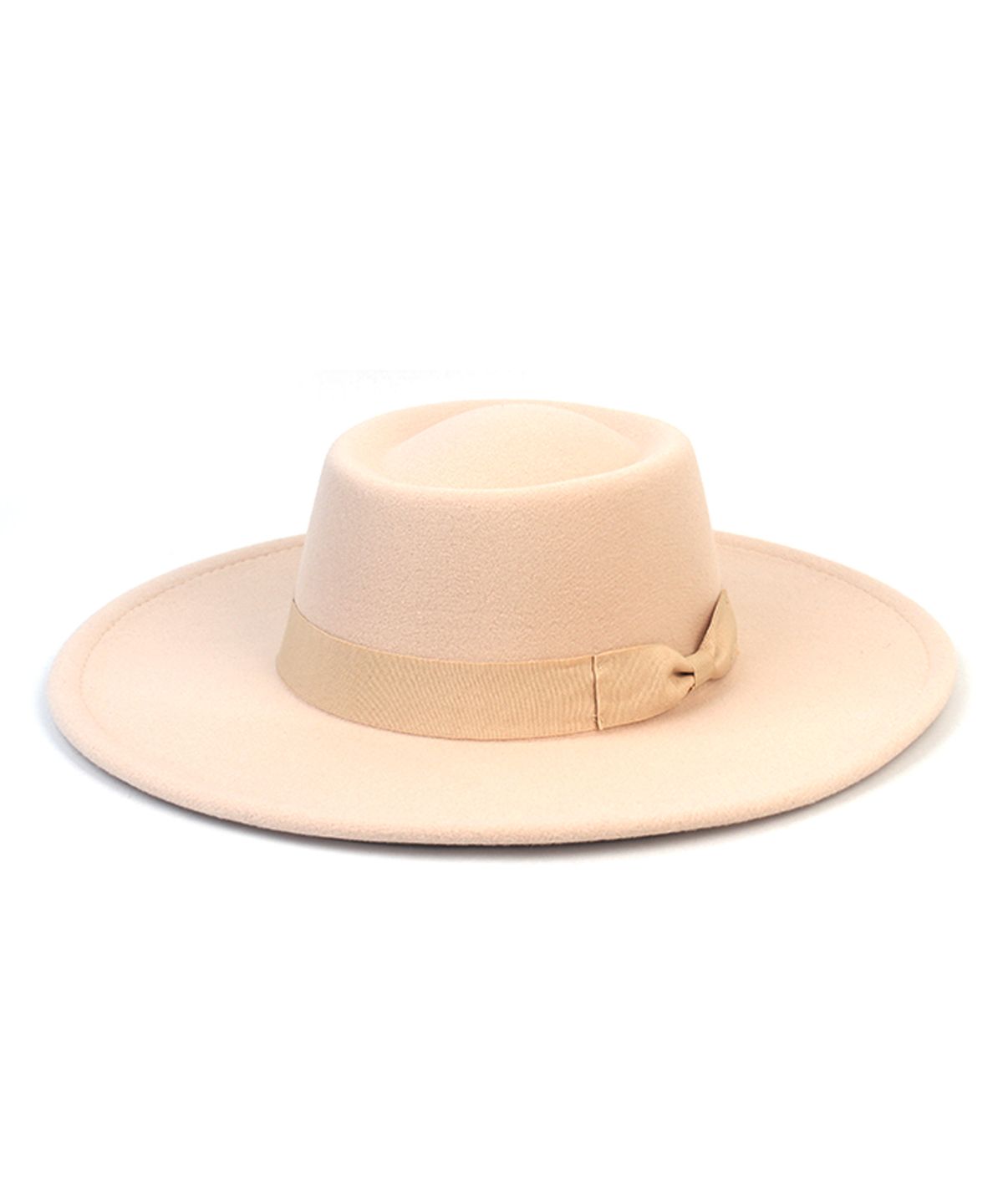 유니버셜 케미스트리(UNIVERSAL CHEMISTRY) Wool Ivory Ribbon Long Fedora 페도라
