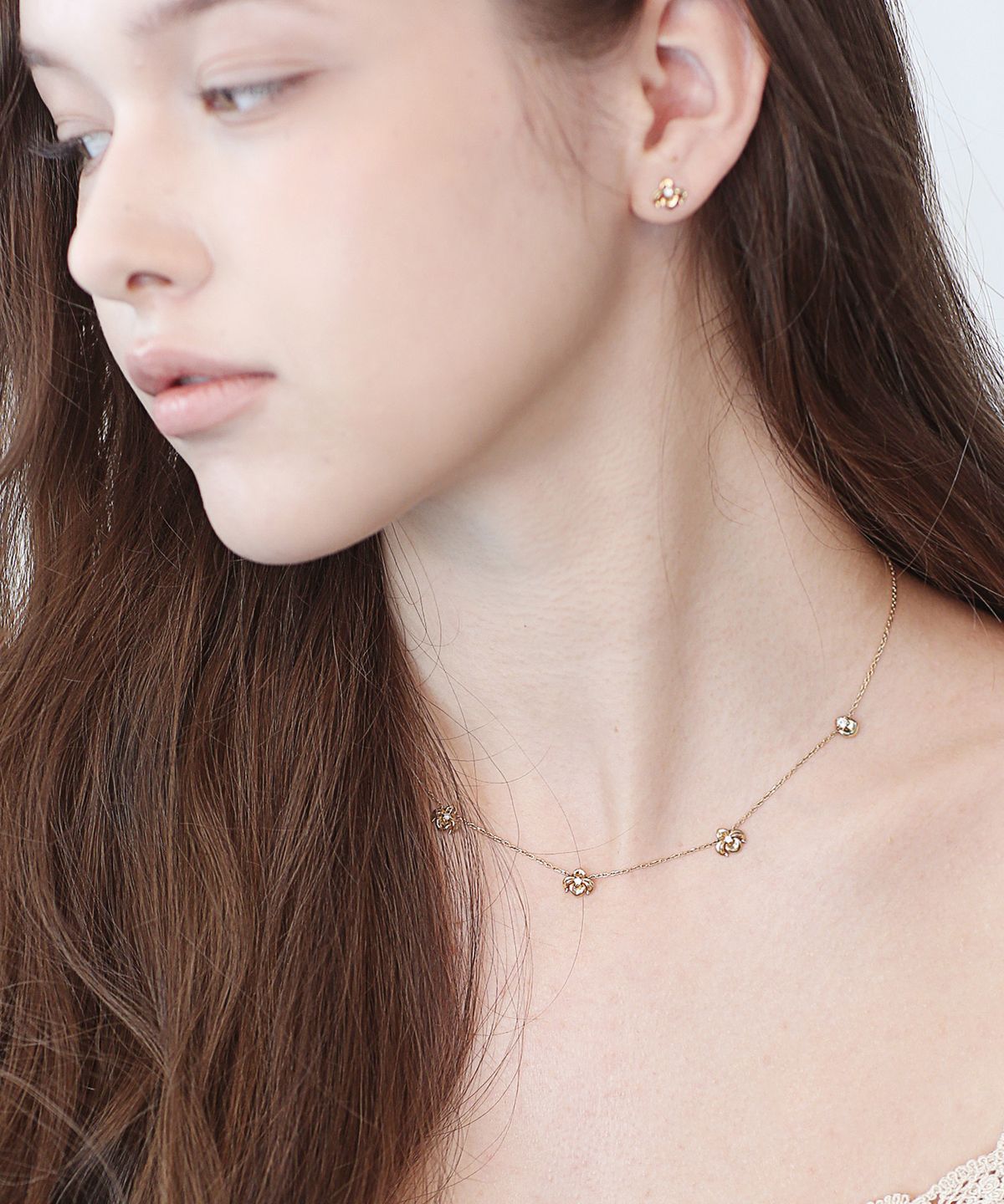 트렌카디즘(TRENCADISM) 마틴 목걸이 14K 골드 네크리스 MARTIN_Necklace_MTN5FLSTS