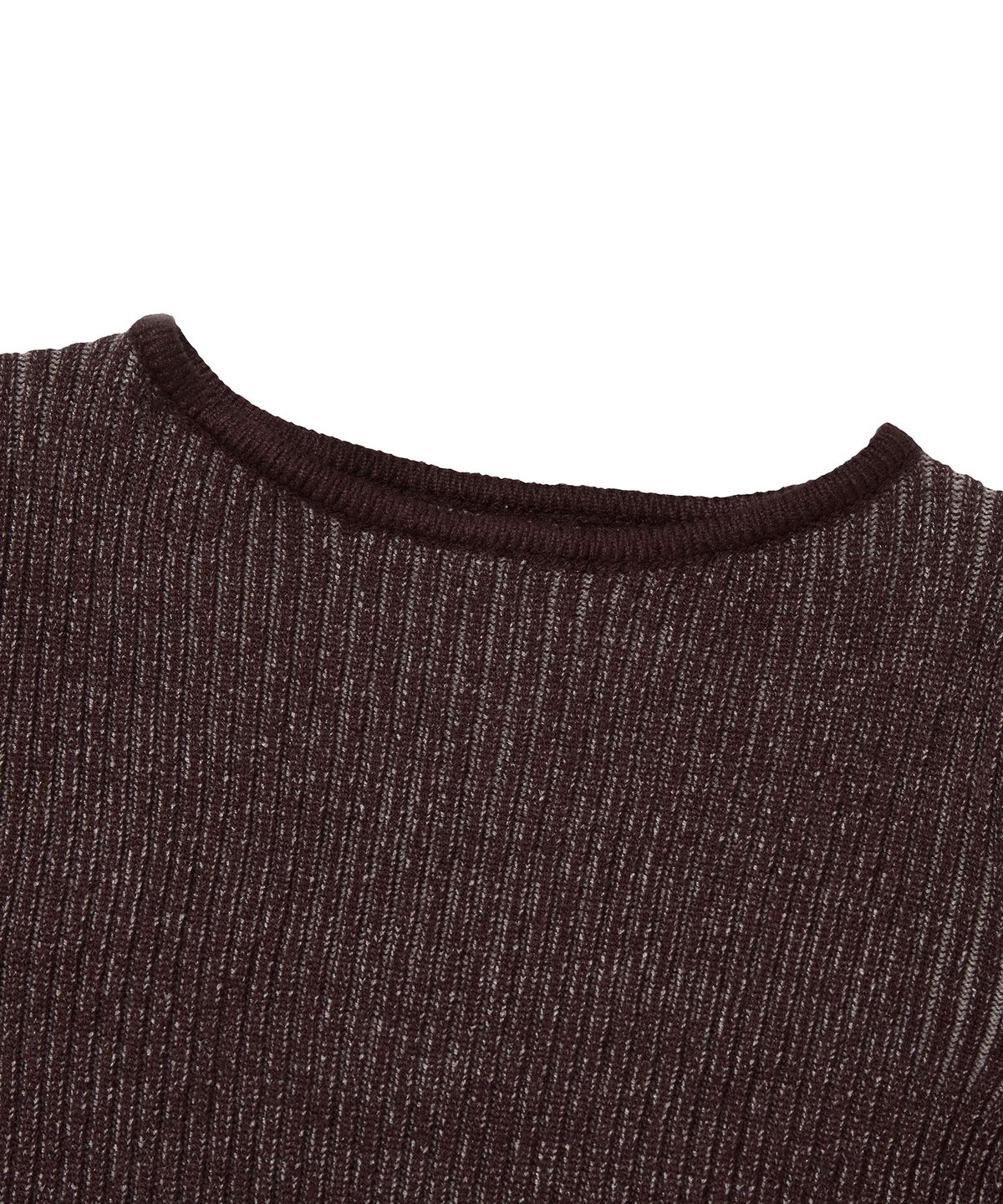 스웨이드(SUADE) WASHED RIB KNIT [BROWN]