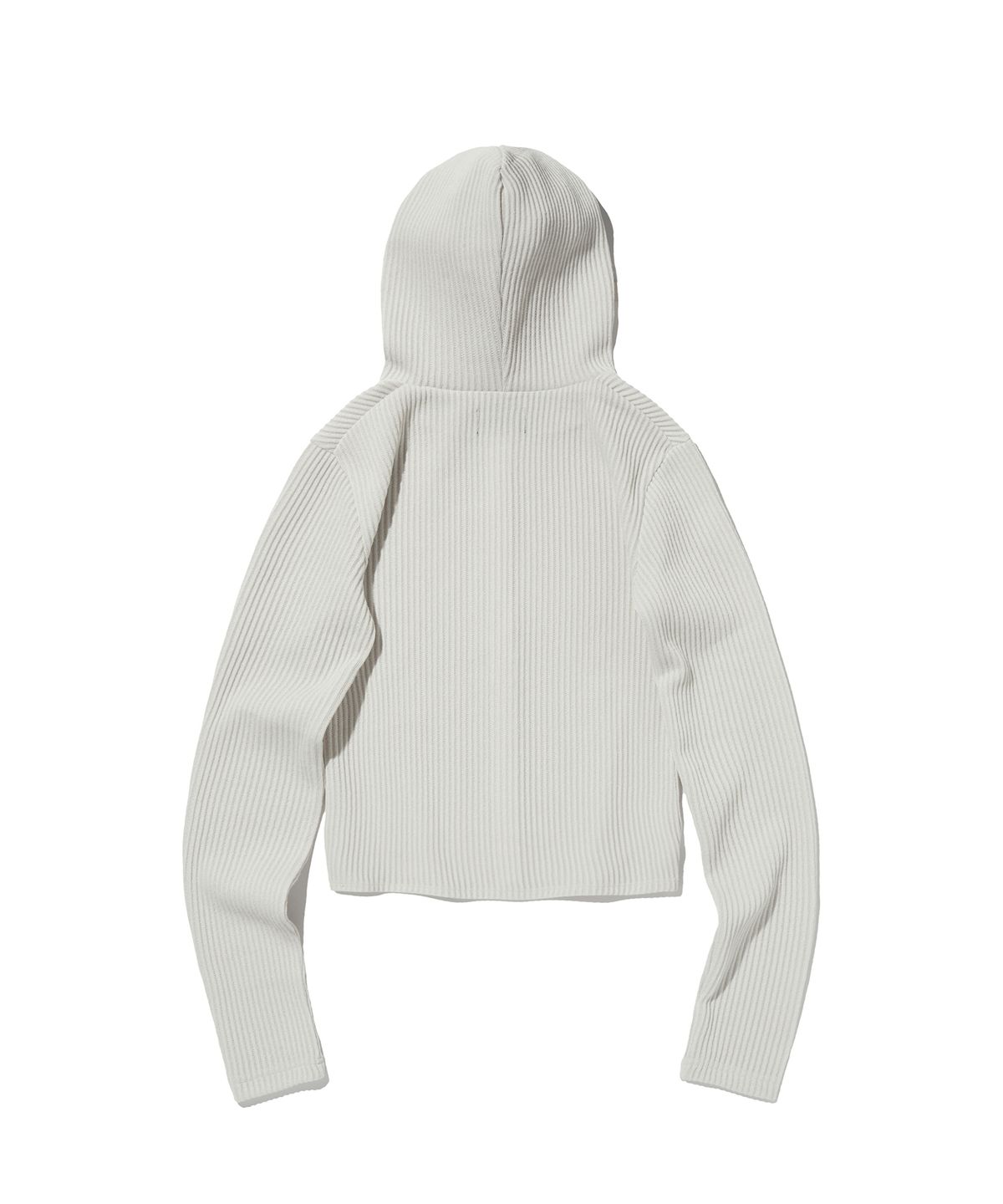 스웨이드(SUADE) HOODED RIB ZIP UP [LIGHT GRAY]